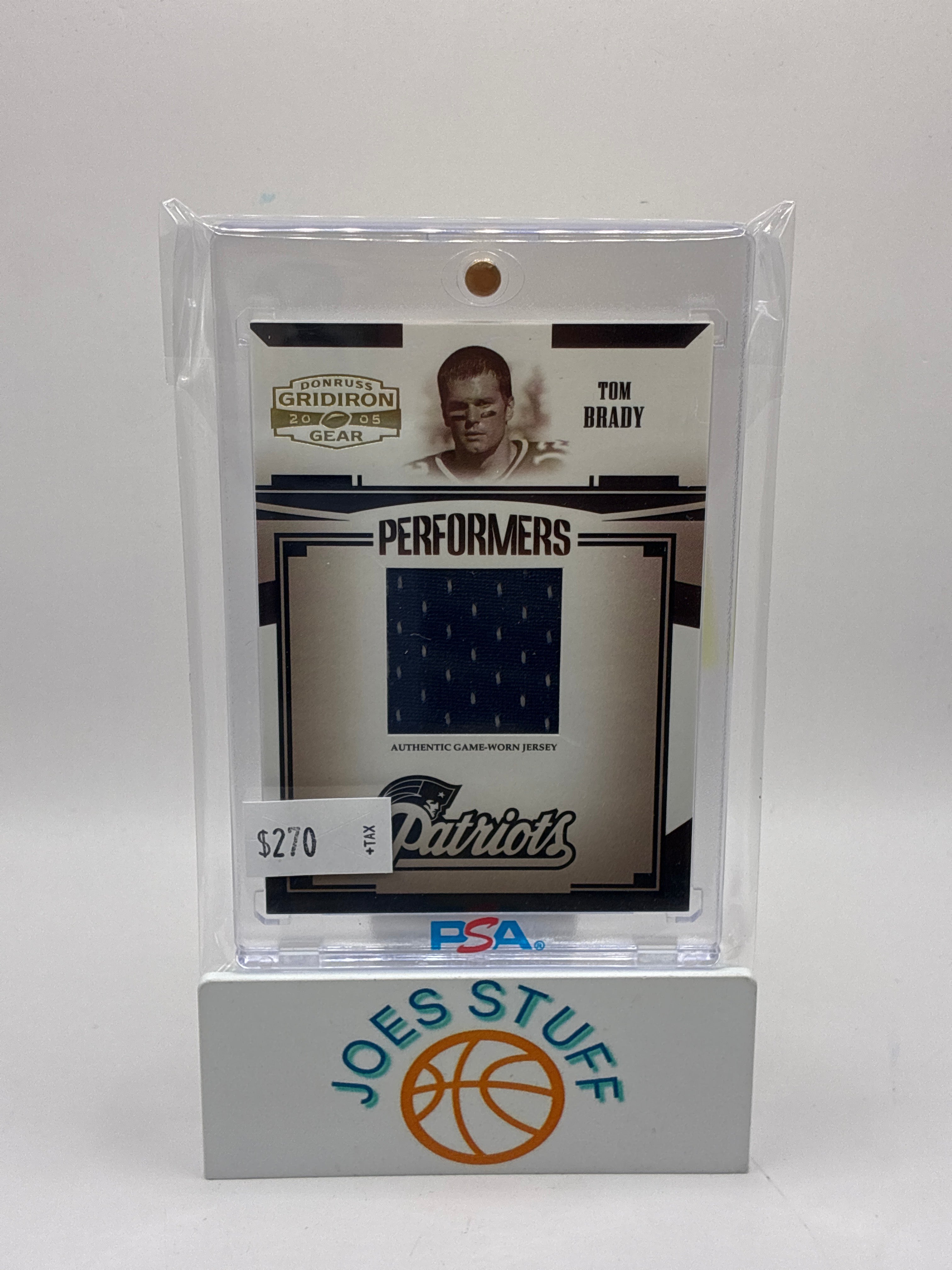 2005 DonRuss Gridiron Gear Tom Brady Performers Jerseys 036/150