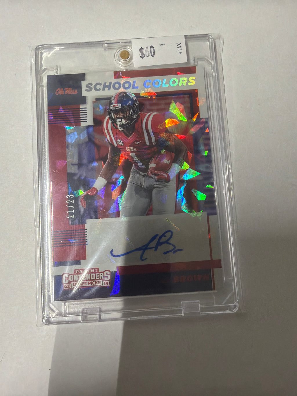 2019 contenders draft picks School Aj Brown colors 21/23 auto