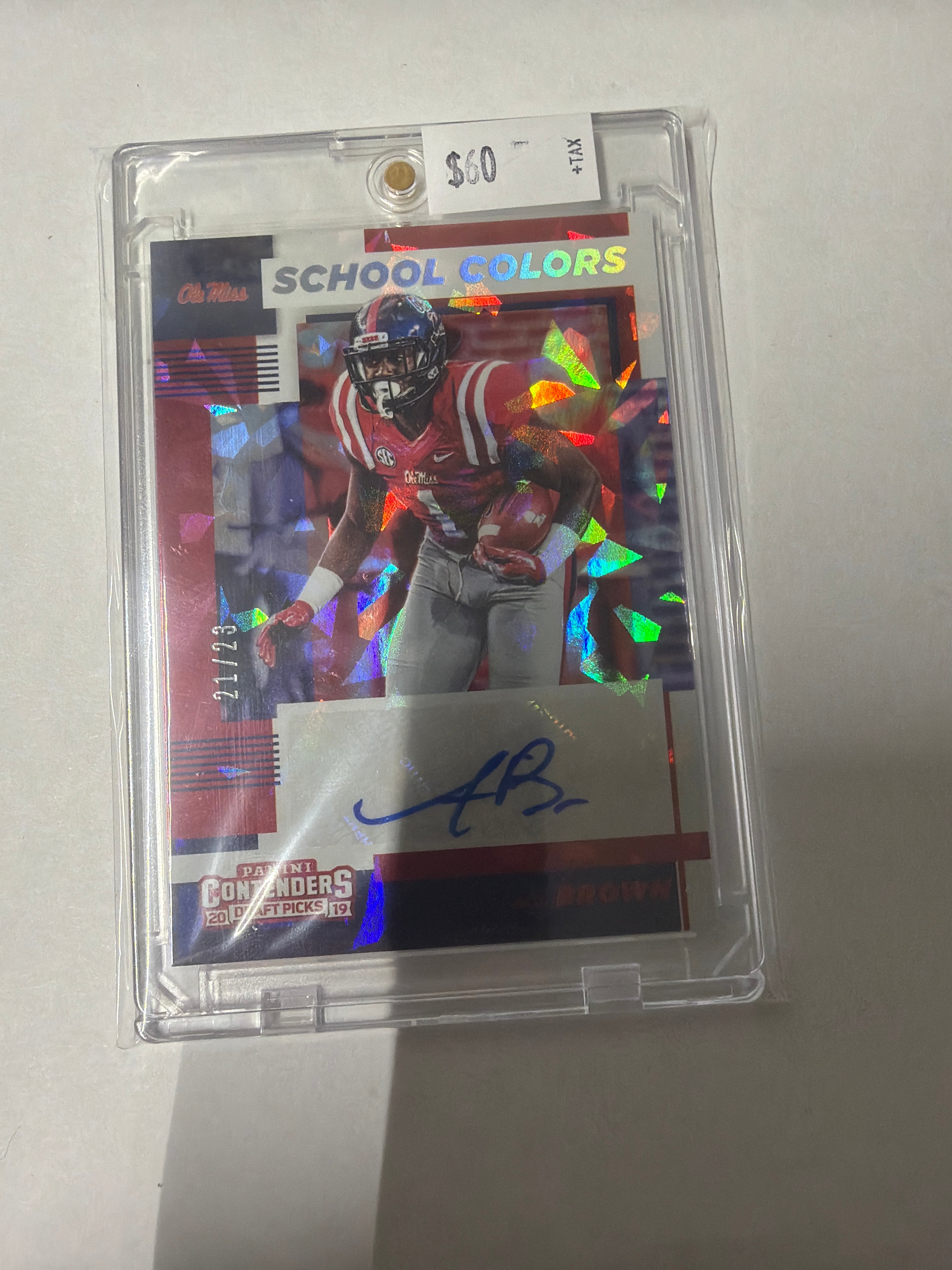 2019 contenders draft picks School Aj Brown colors 21/23 auto
