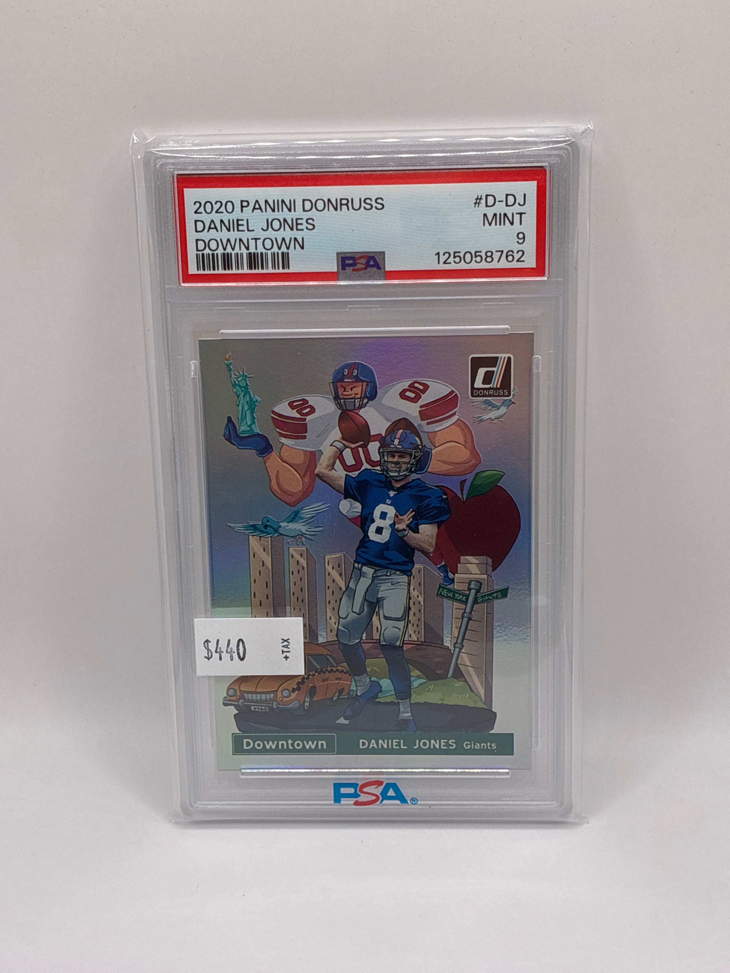 2020 Panini DonRuss Daniel Jones Downtown! PSA 9
