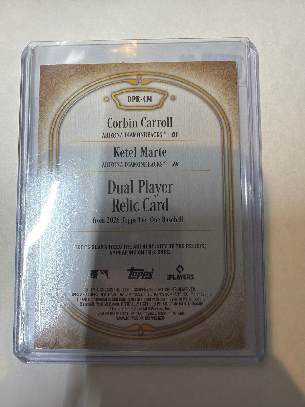 2026 Corbin Carroll Ketel Marte 33/49 patch