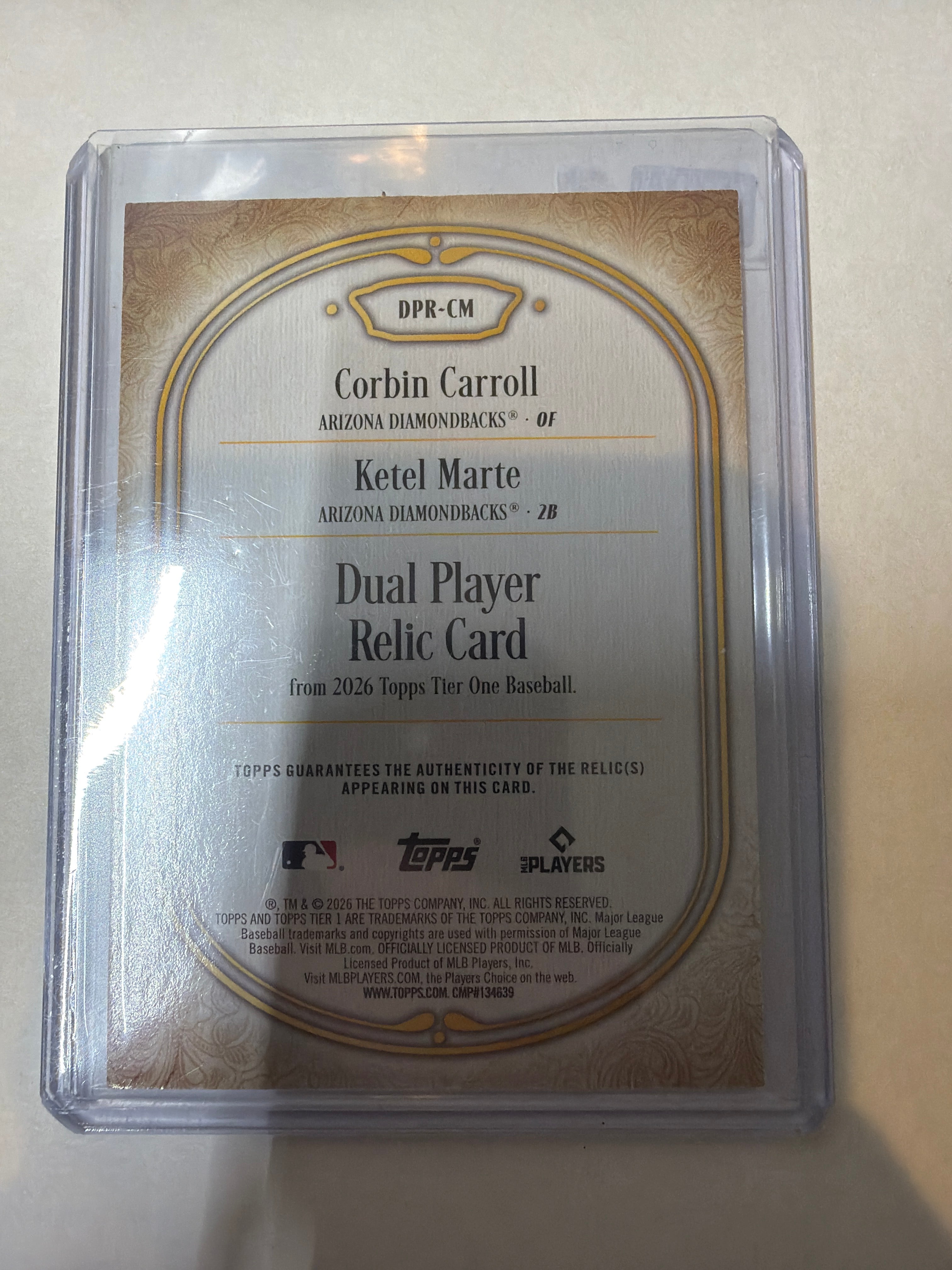 2026 Corbin Carroll Ketel Marte 33/49 patch