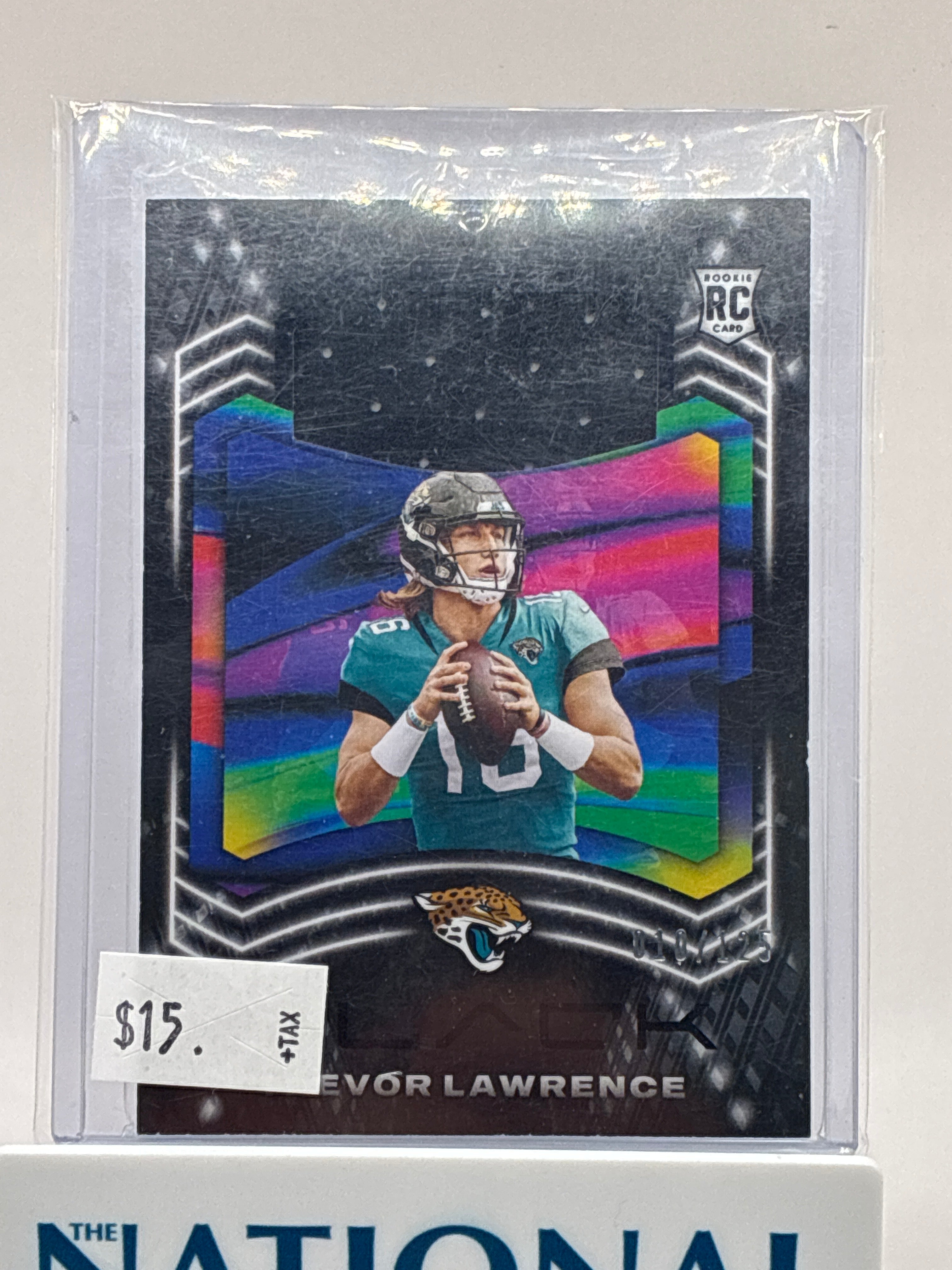 2021 Panini Black Trevor Lawrence Rookie Patch 010/125