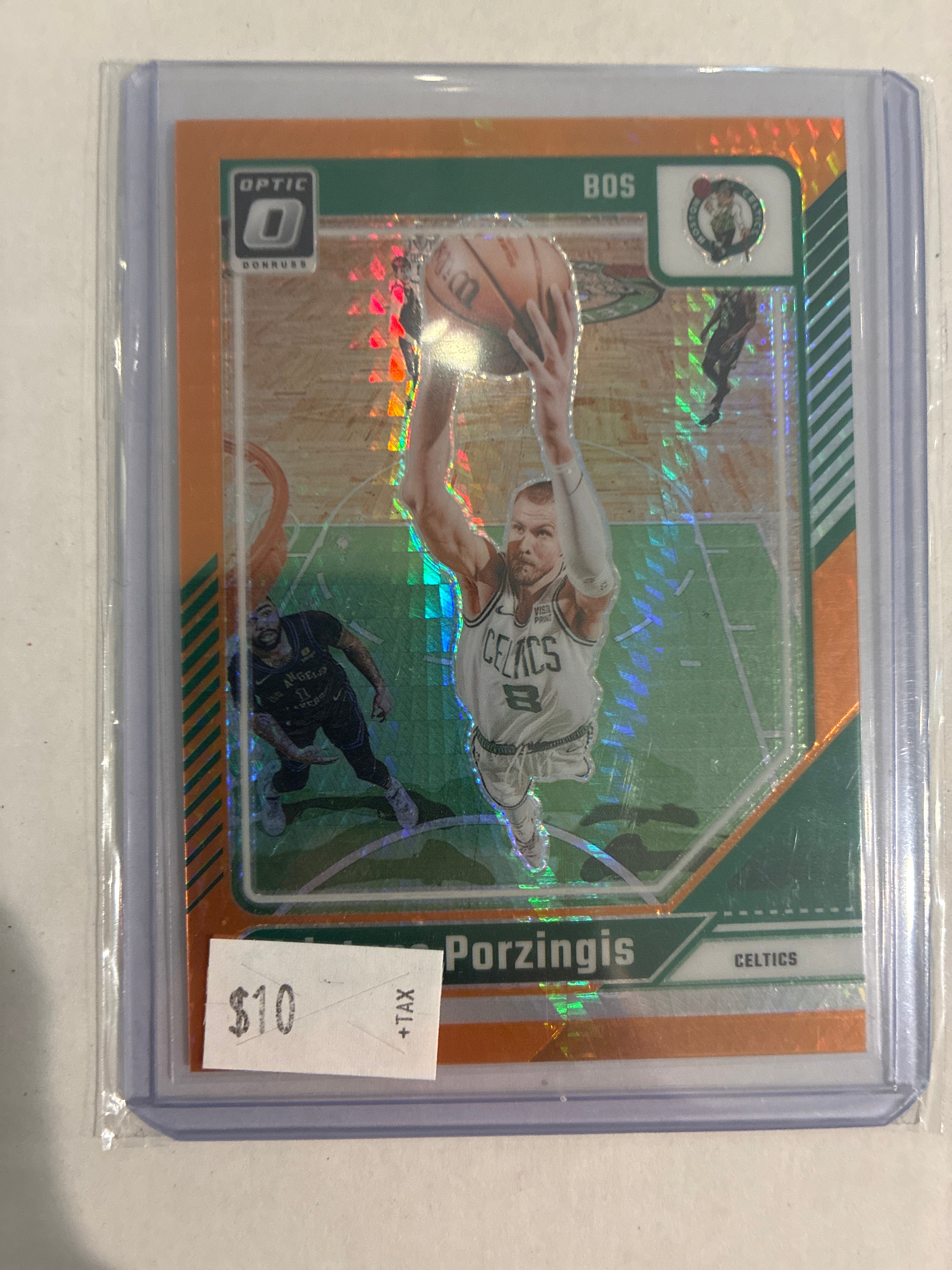 2024-25 Panini Donruss Optic Kristaps Porzingis Hyper Orange 148/299