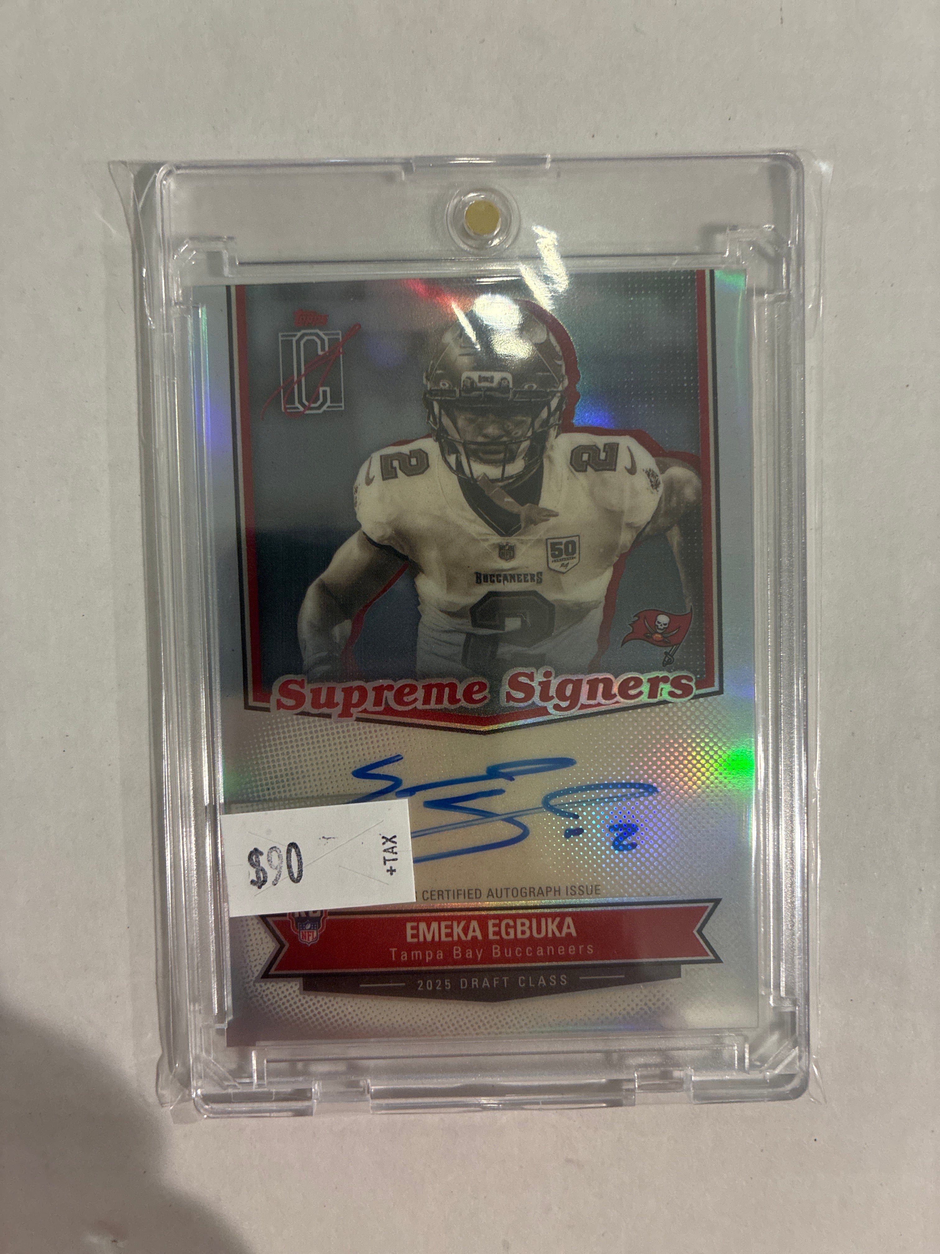 2025 Topps Signature Class Emeka Egbuka Supreme Signers Auto