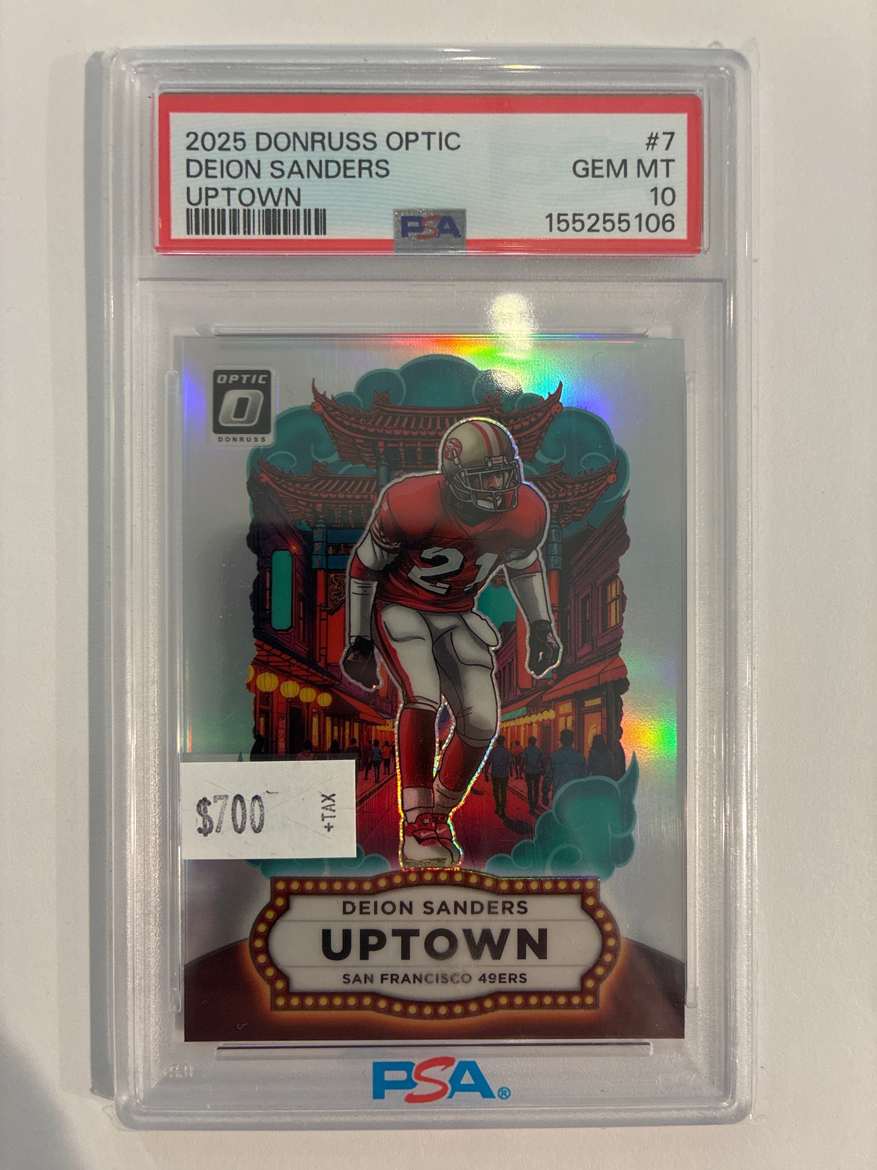 2025 Panini Donruss Optic Uptowns Deion Sanders #7 PSA 10