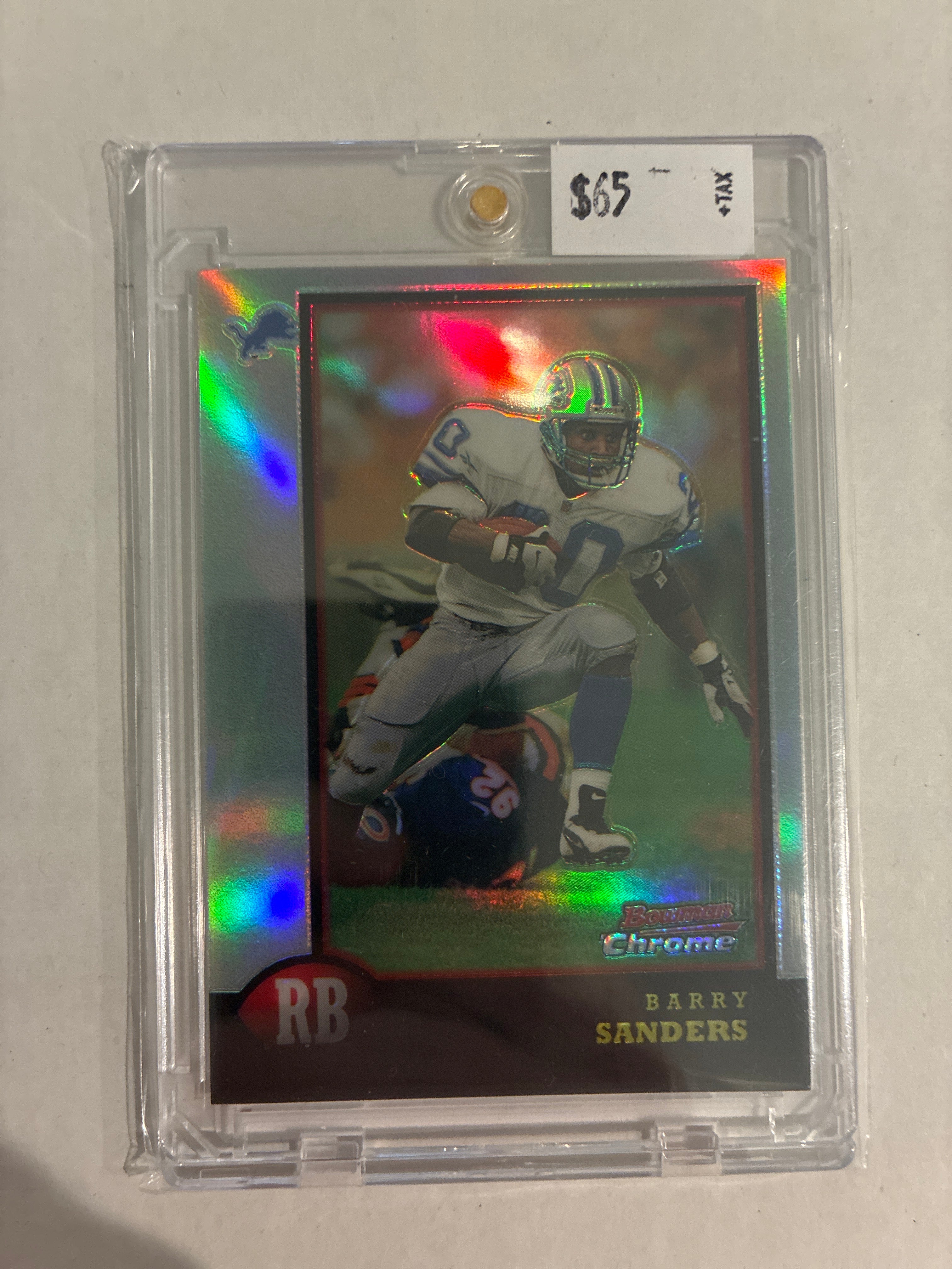 1998 Bowman Chrome Preview Barry Sanders Refractor