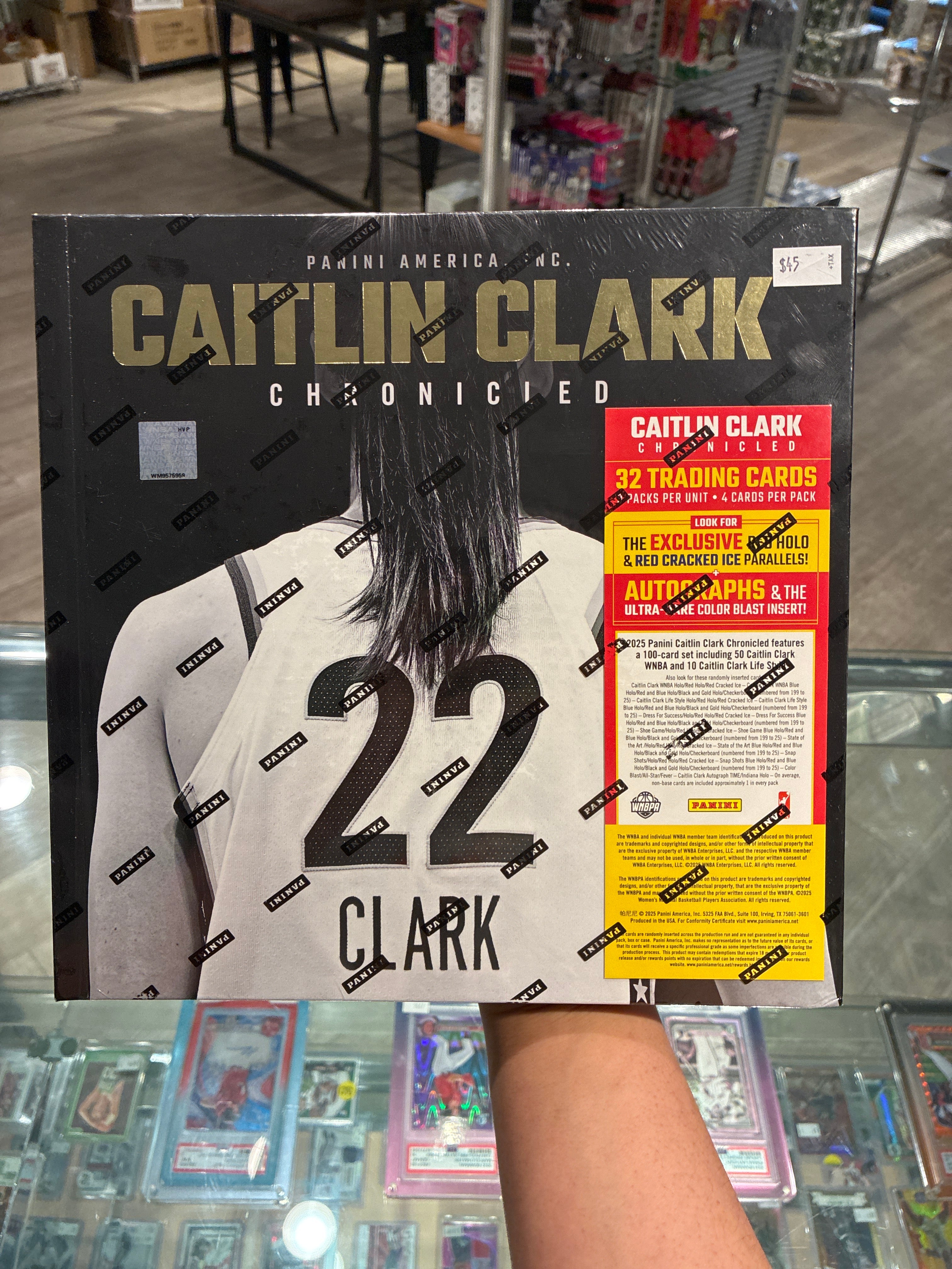 2025 Panini Caitlin Clark Chronicled Trading Card Collection and Keepsake