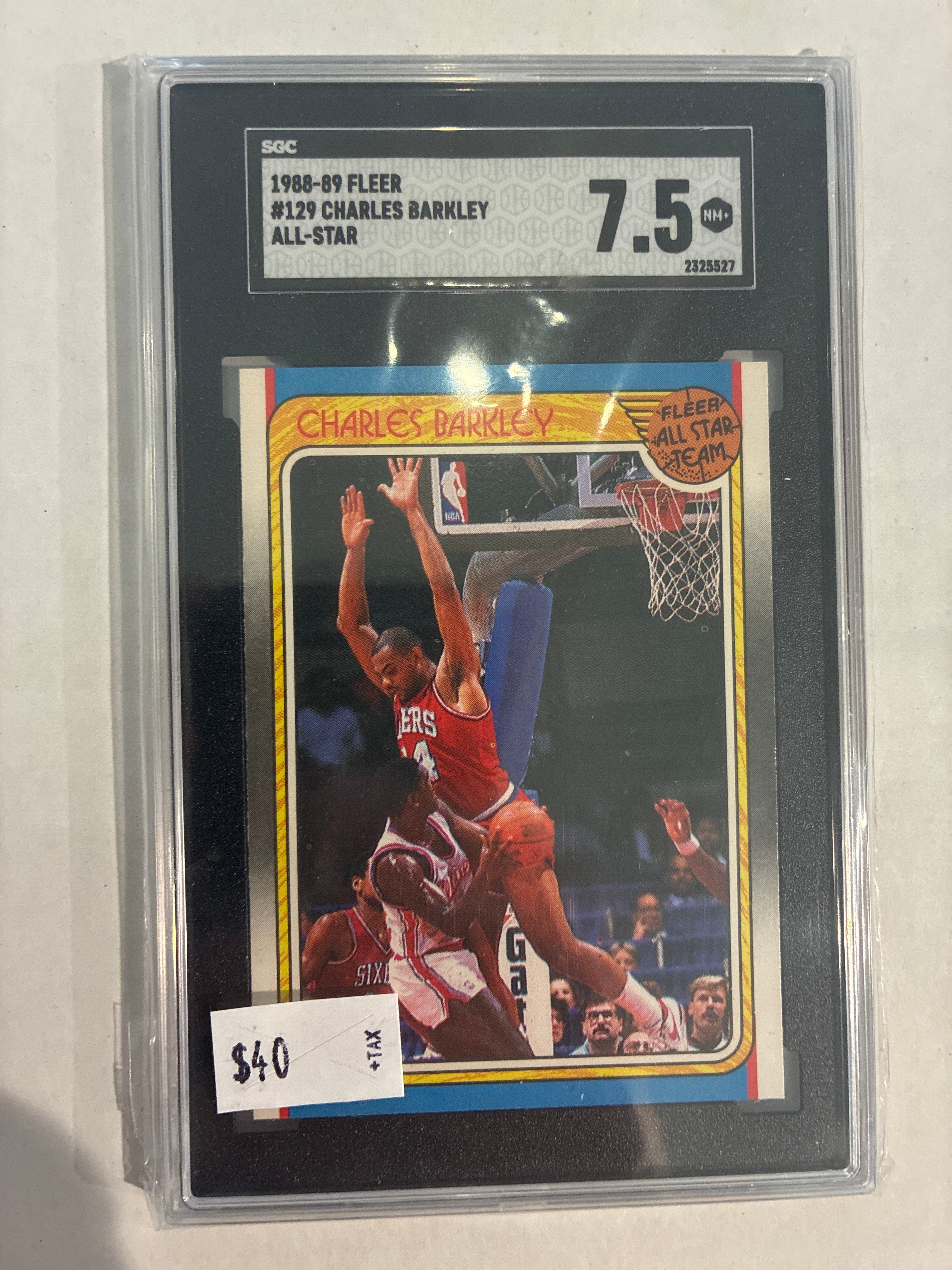 1988-89 Fleer Charles Barkley #129 SGC 7.5