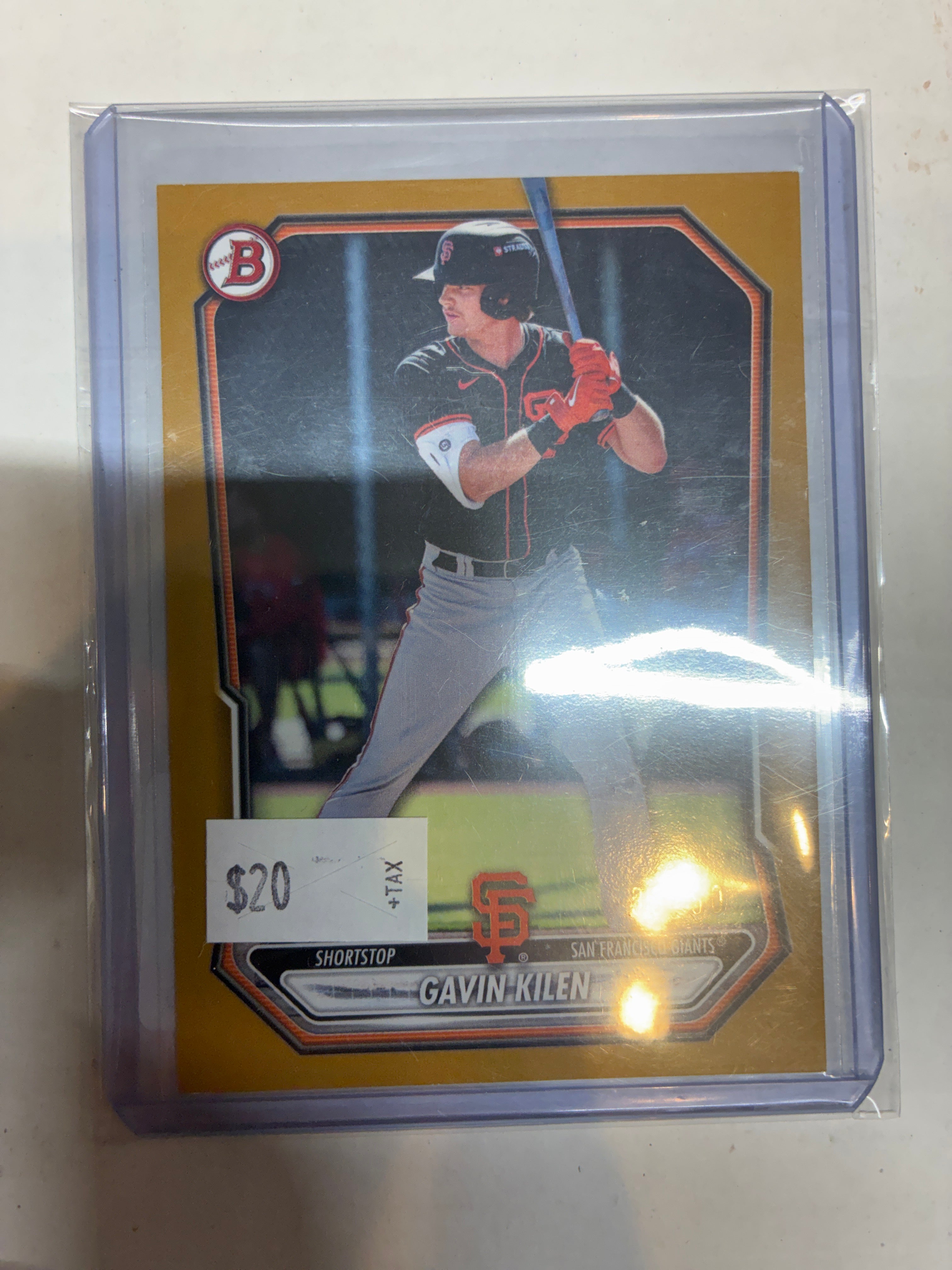 2025 Bowman Draft Gavin Kilen Gold Border 1st Bowman 38/50