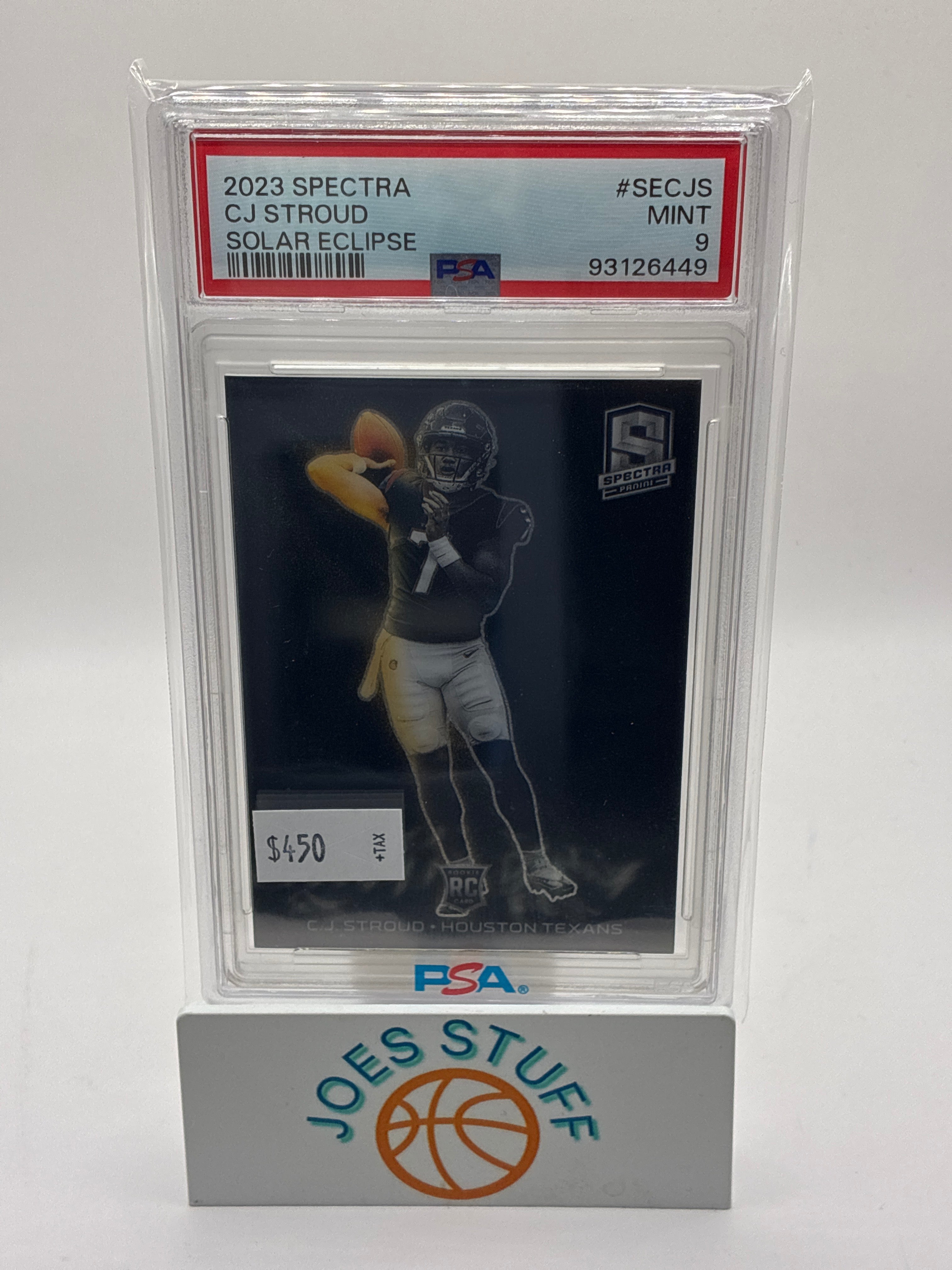 2023 Panini Spectra Solar Eclipse C.J Stroud PSA 9