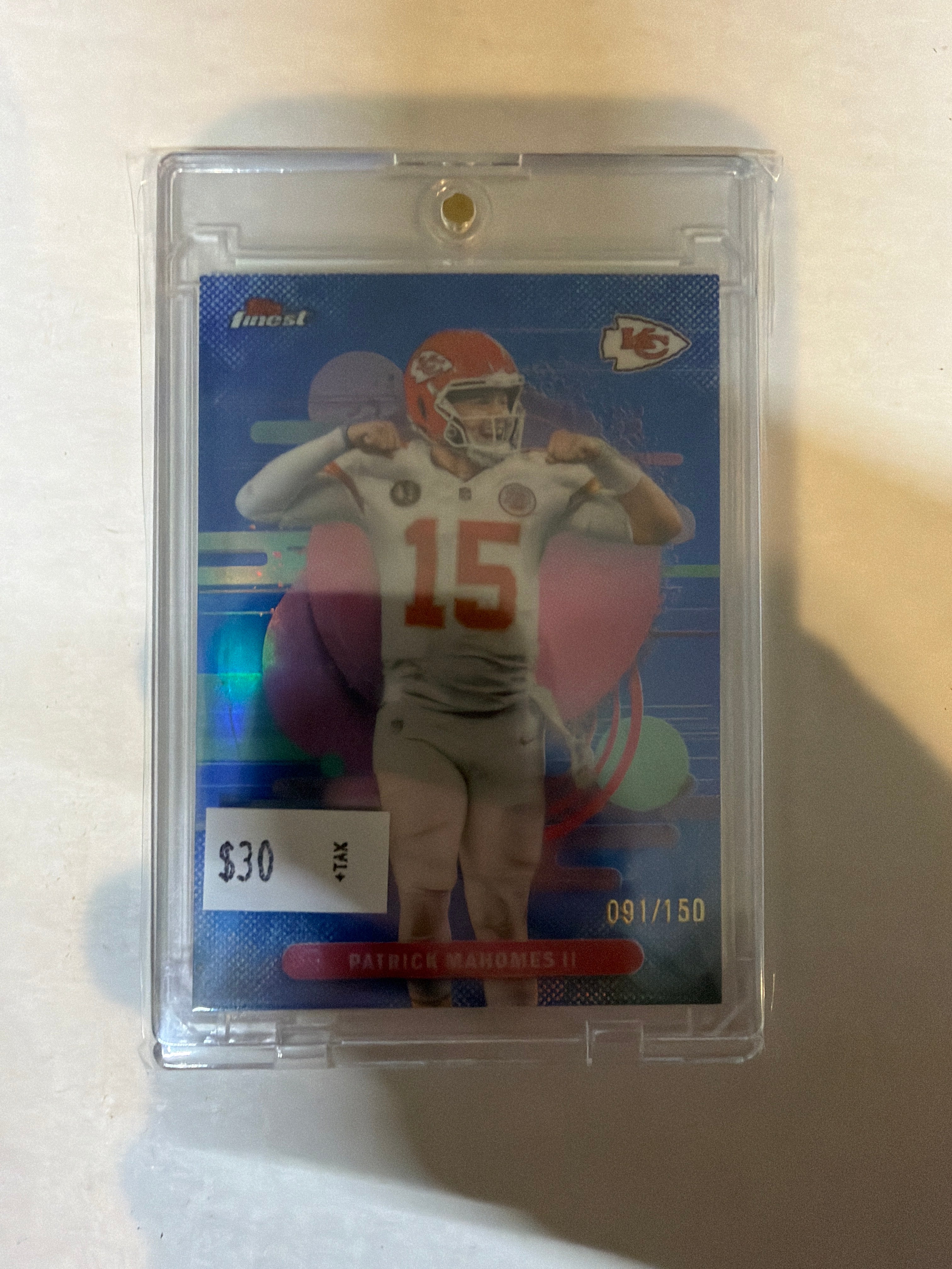 2025 Topps finest Patrick mahomes II 91/150