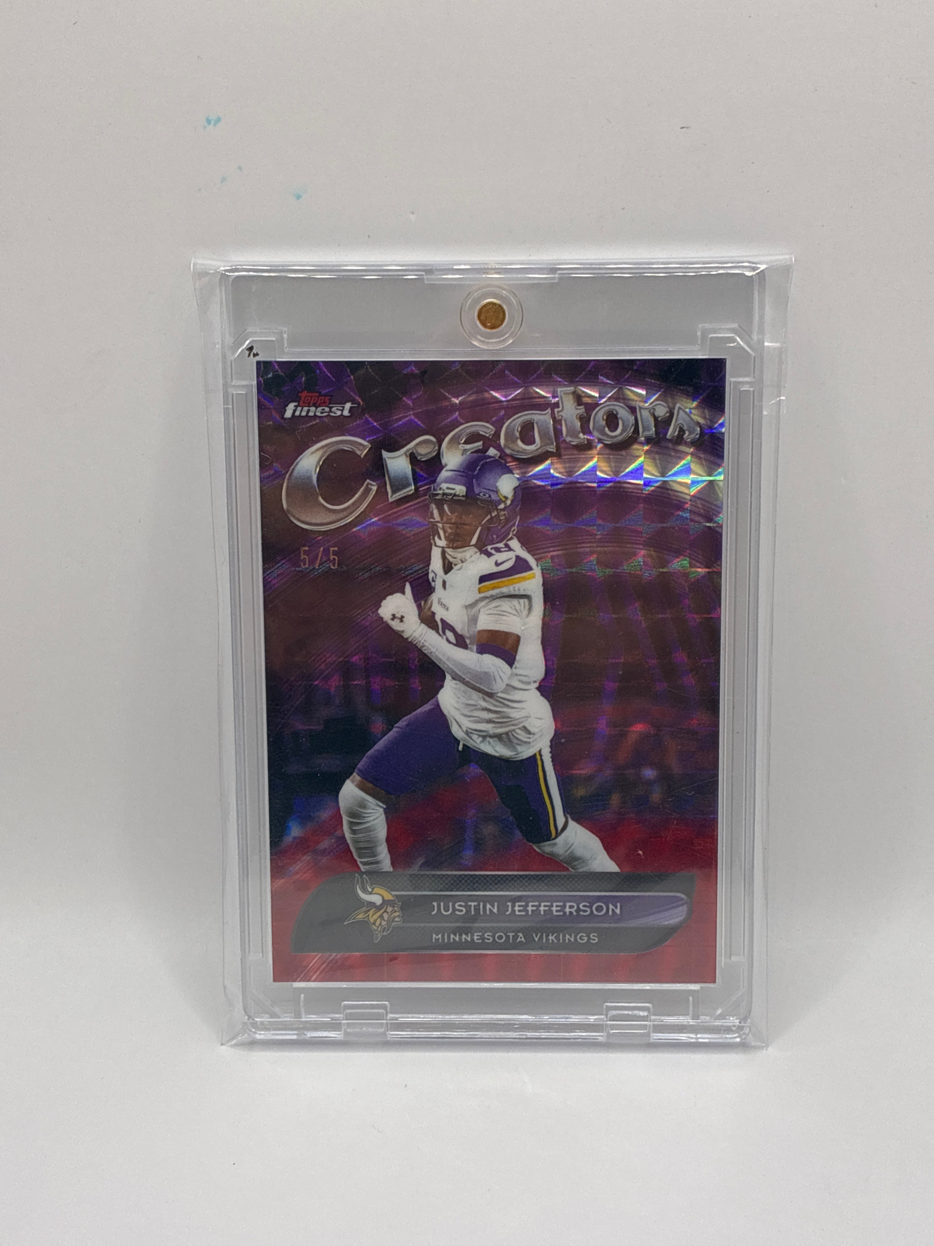 2025 Topps Finest Justin Jefferson Creators CR-20 5/5