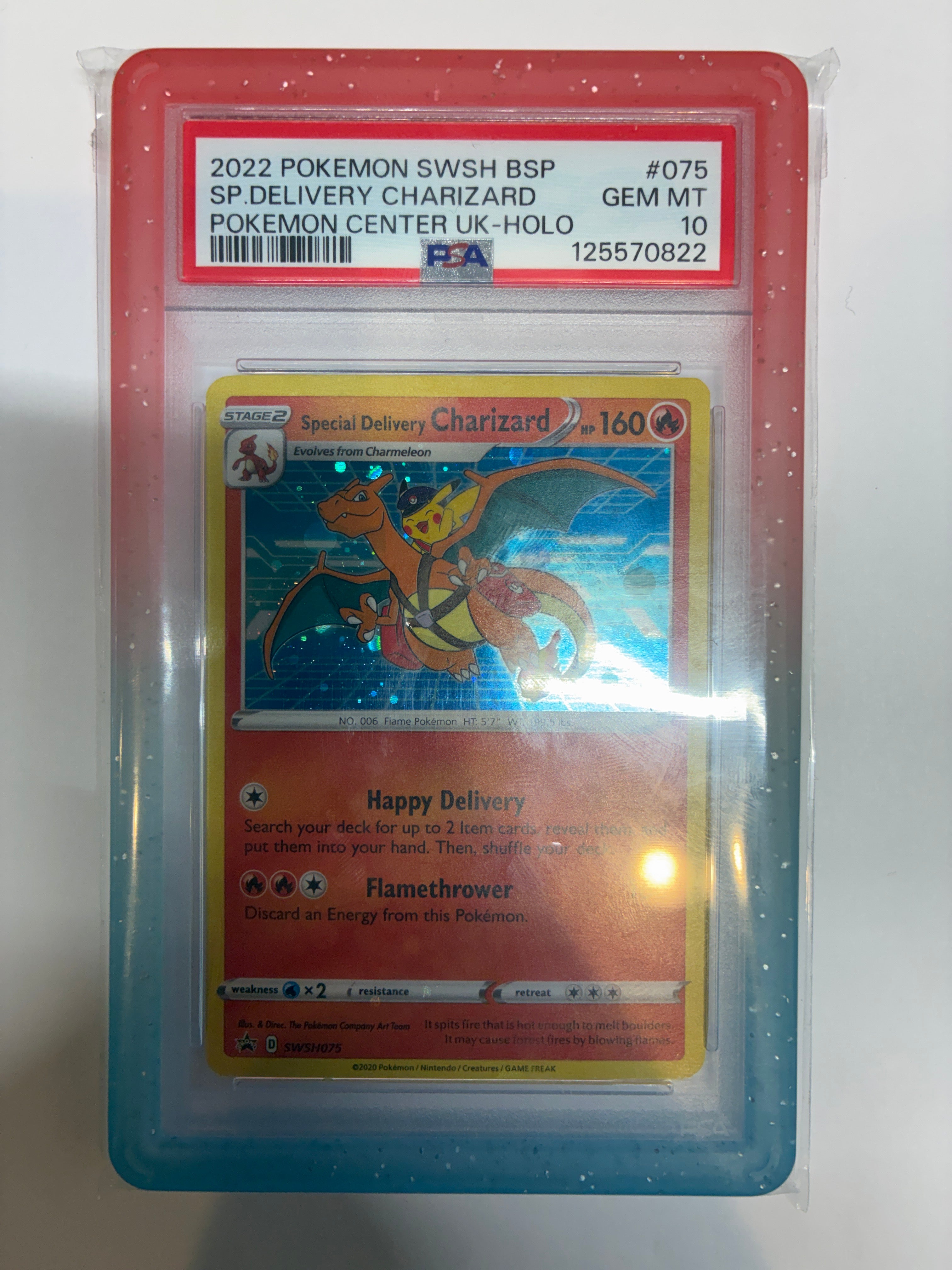 Special Delivery Charizard SWSH075 Sword & Shield Promo Cards Holo PSA 10