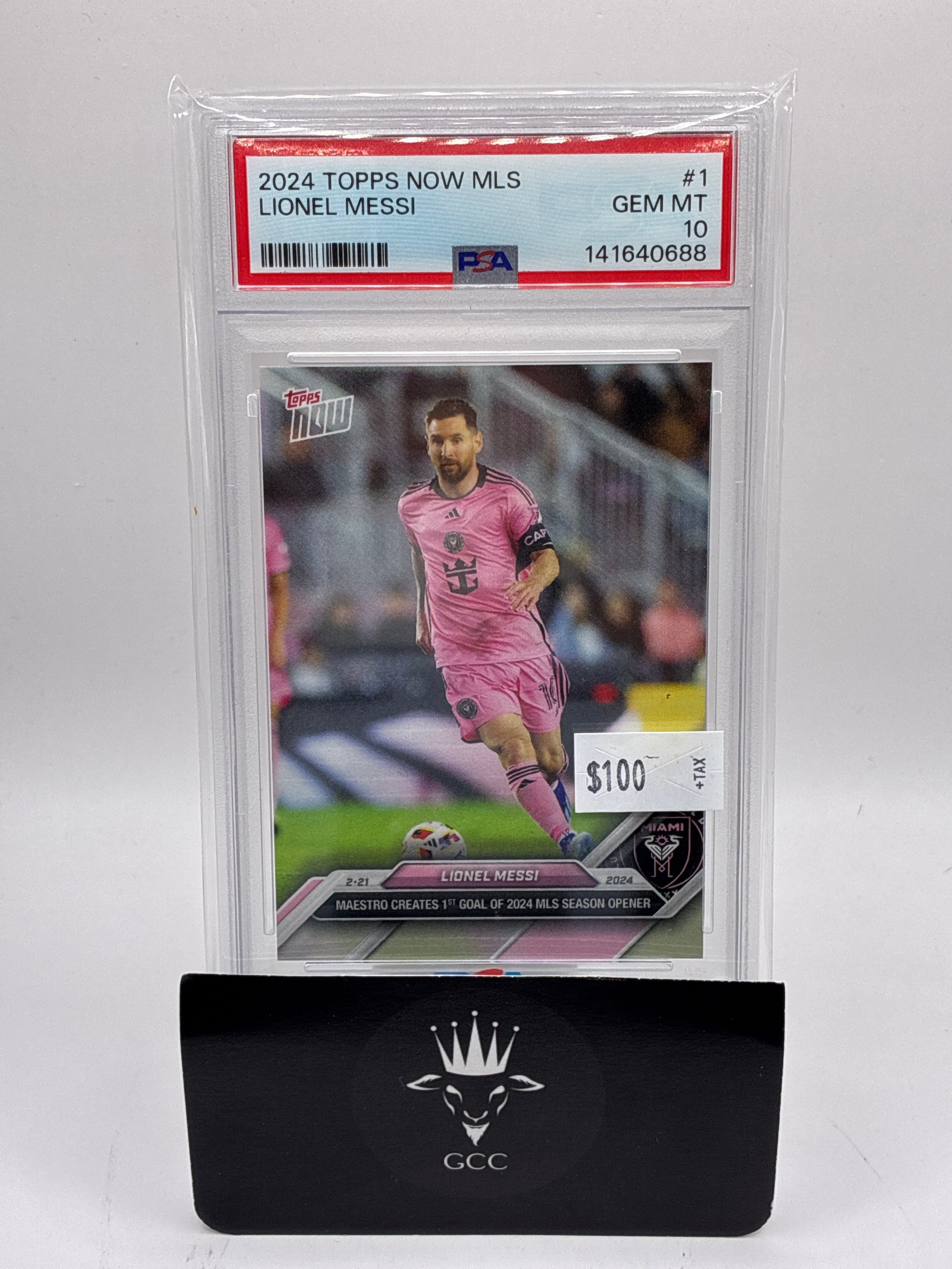 2024 Topps Now Mls Lionel Messi #1 /11899 PSA 10
