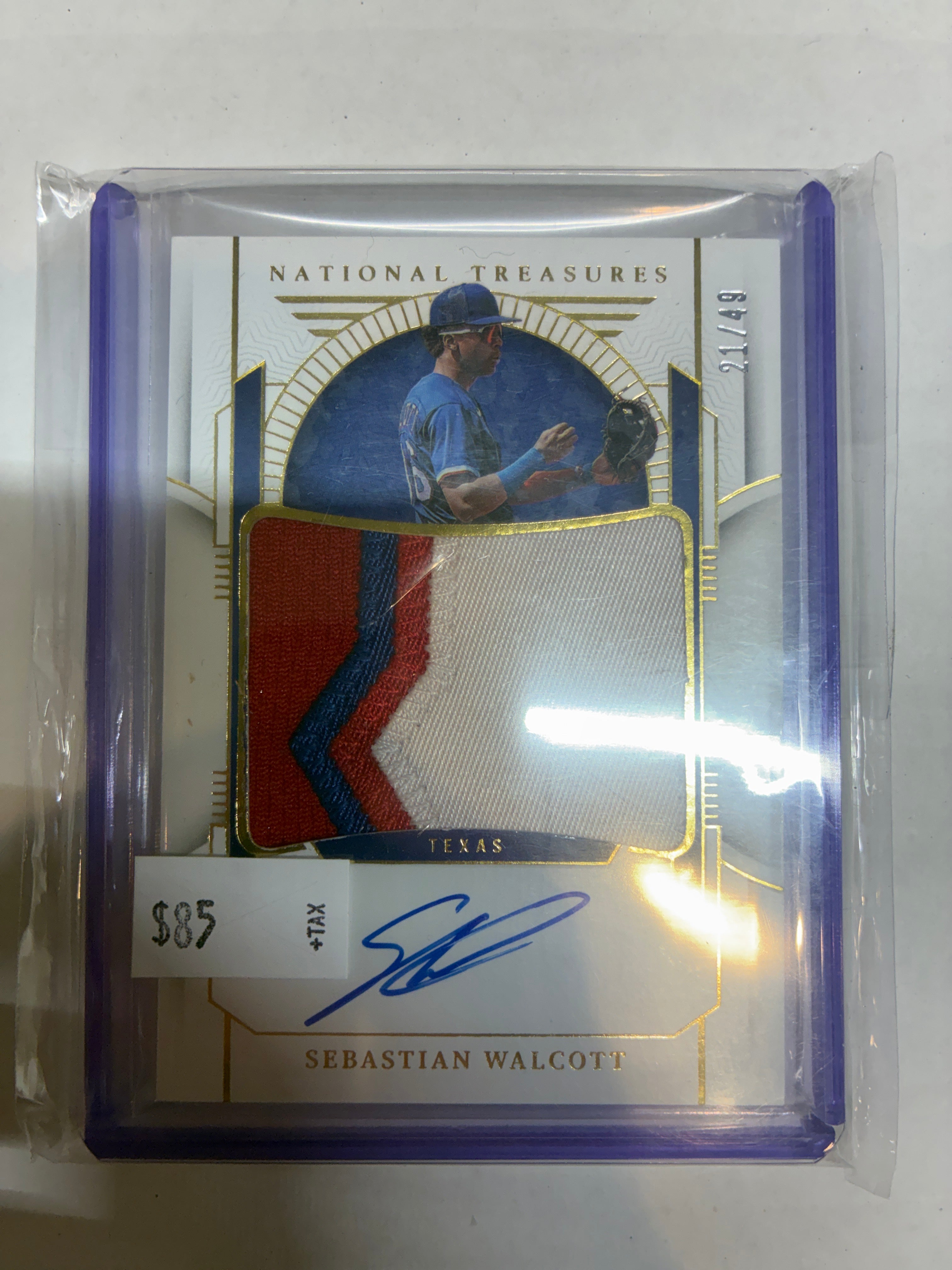 2024 National Treasures Sebastian Walcott Patch Auto 21/49