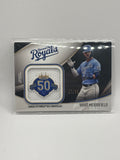2020 Topps Special Event Jersey Sleeve Jumbo Patch Black /50 Whit Merrifield