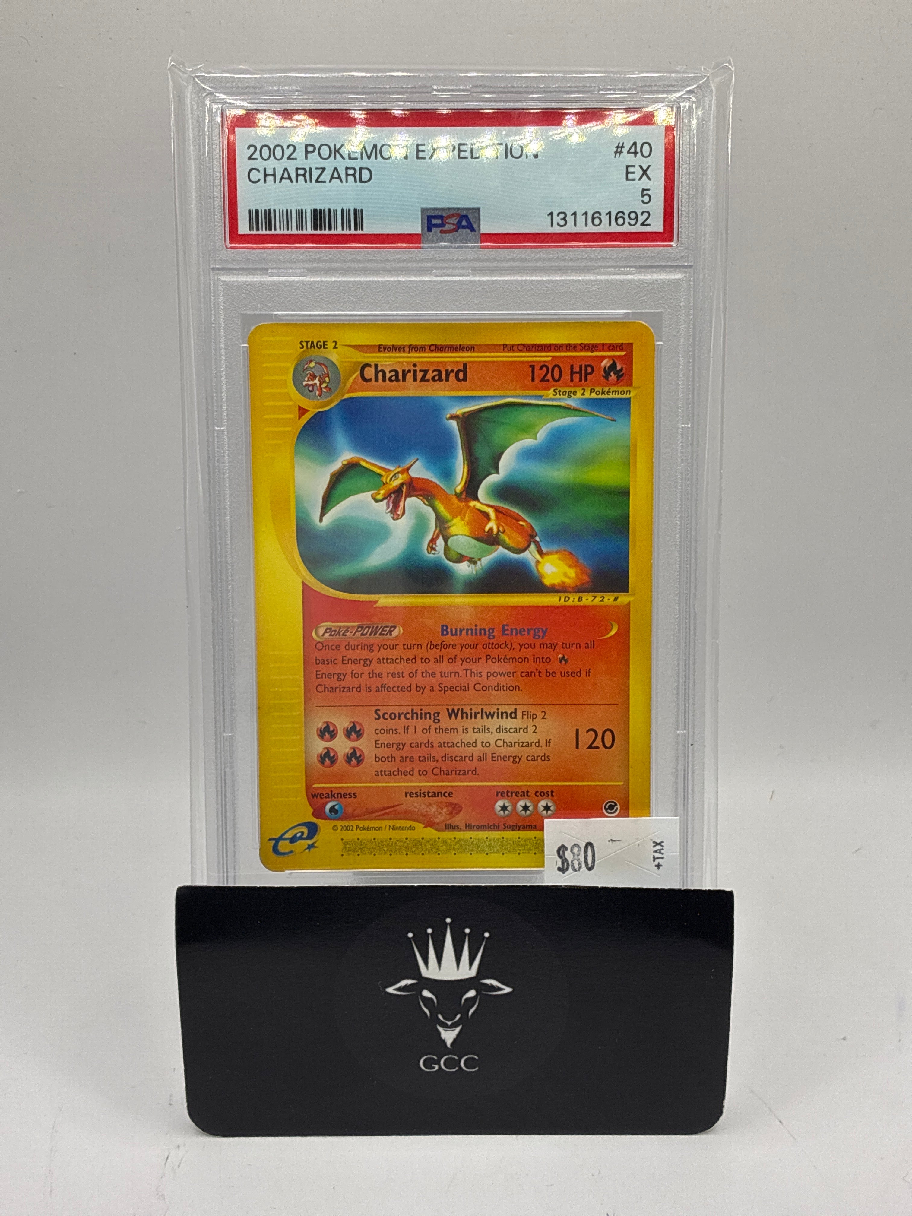 Charizard 040/165 Expedition Base Set Regular PSA 5