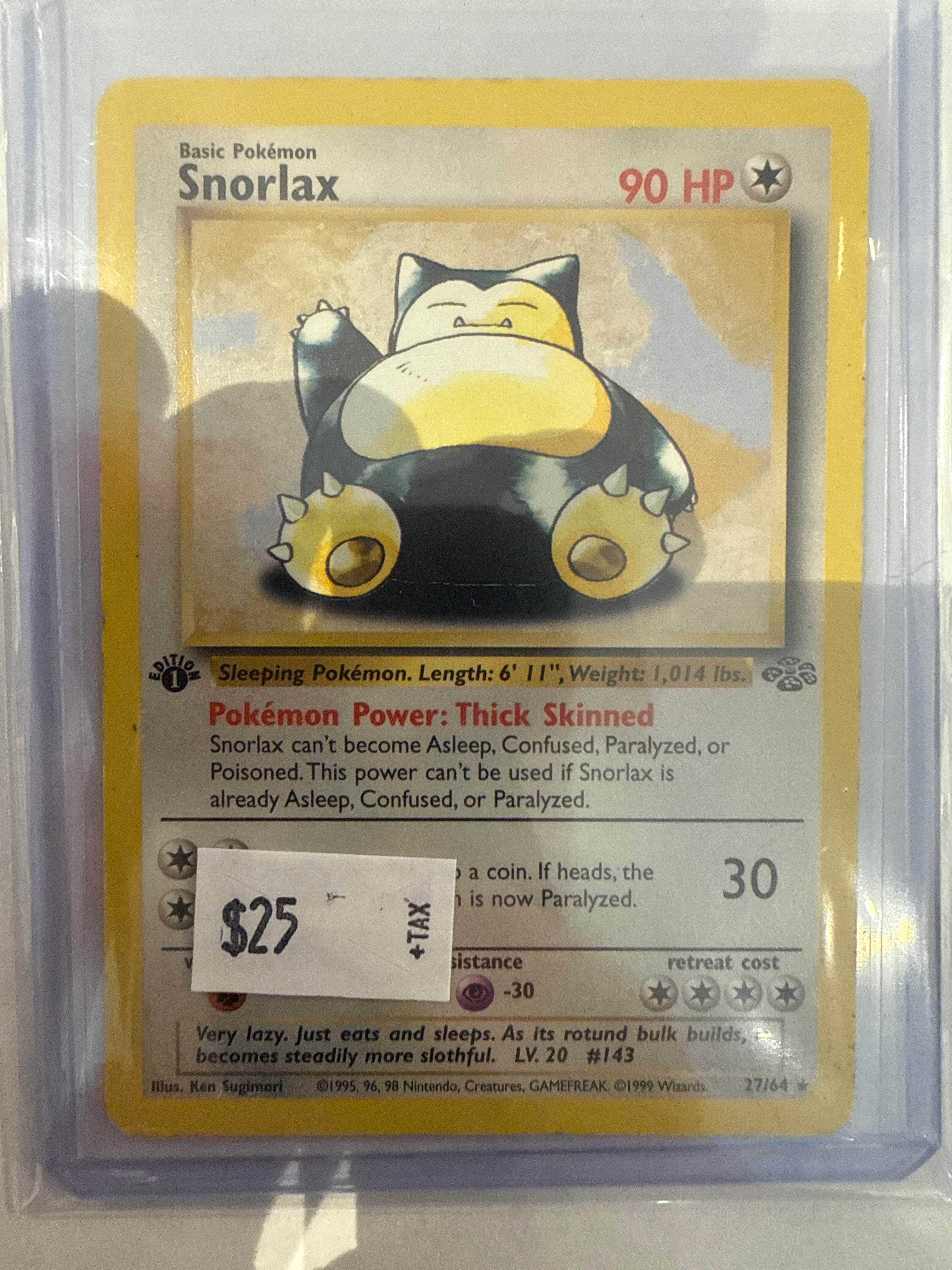 Snorlax Jungle 1st Edition