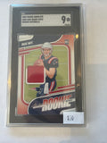 2024 panini absolute arm-dme drake maye rookie materials SGC 9