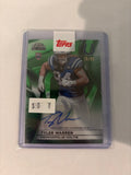 2025 Topps Chrome Black Green 78/99 Tyler Warren Rookie Autograph