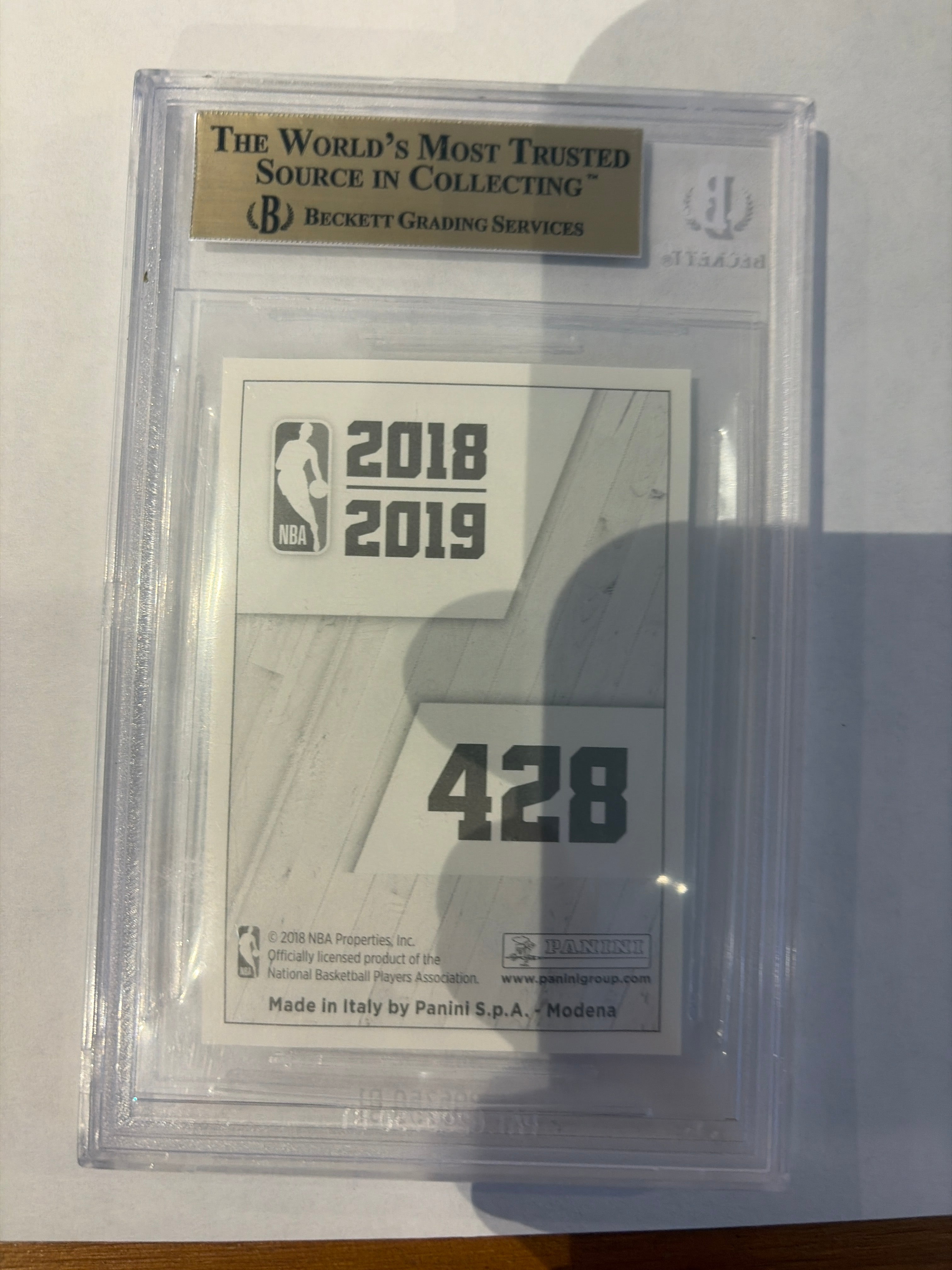 2018/19  European Luka Doncic NBA Rookies Becket 9.5