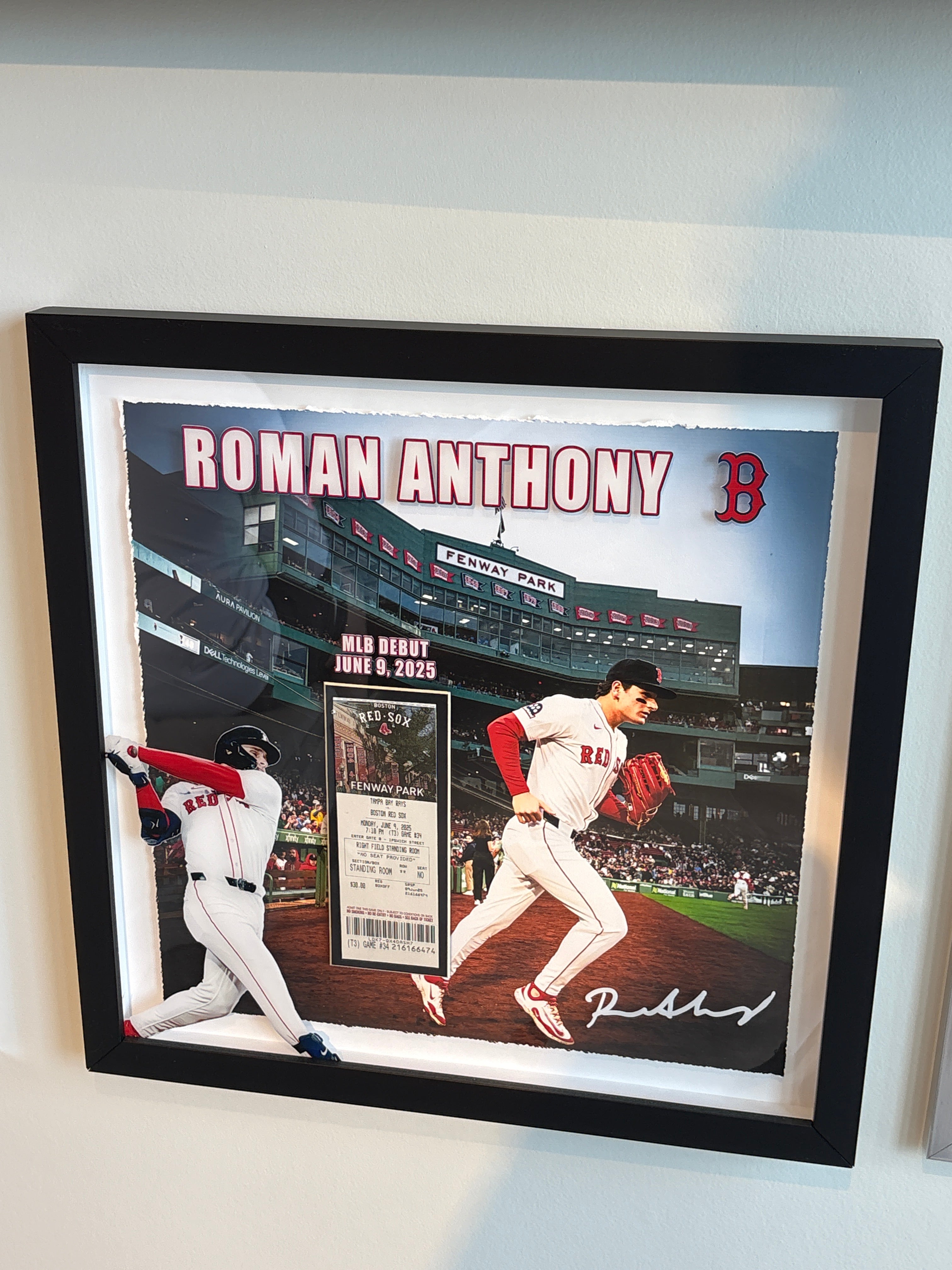 Roman Anthony framed photo