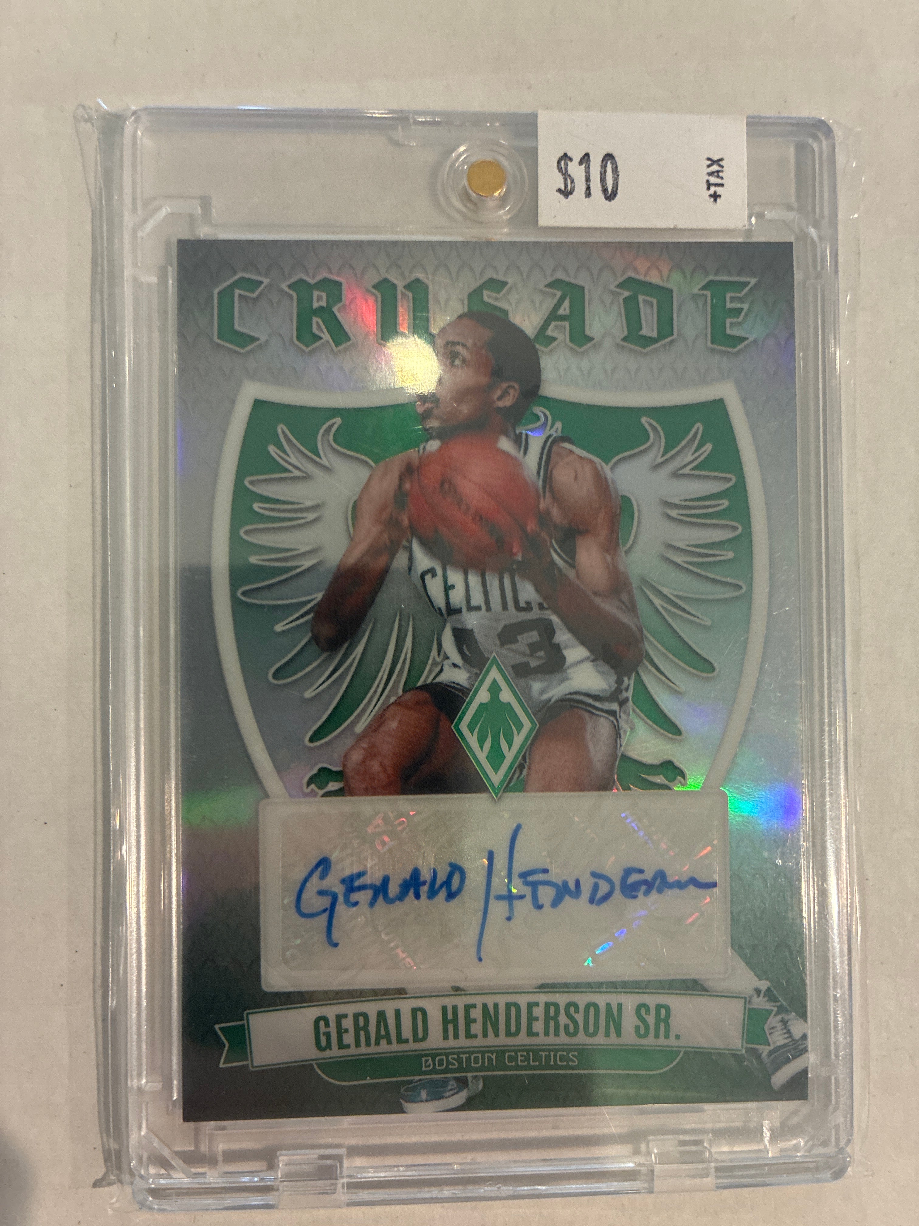 2023-24 Panini Phoenix Crusade Signatures Gerald Henderson Green