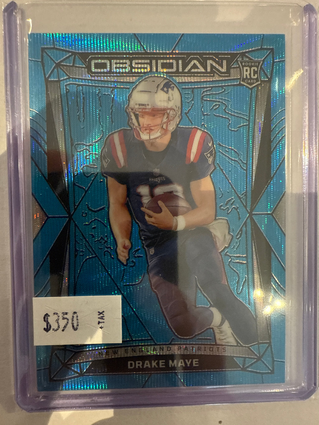 2024 Obsidian Drake Maye international blue wave.