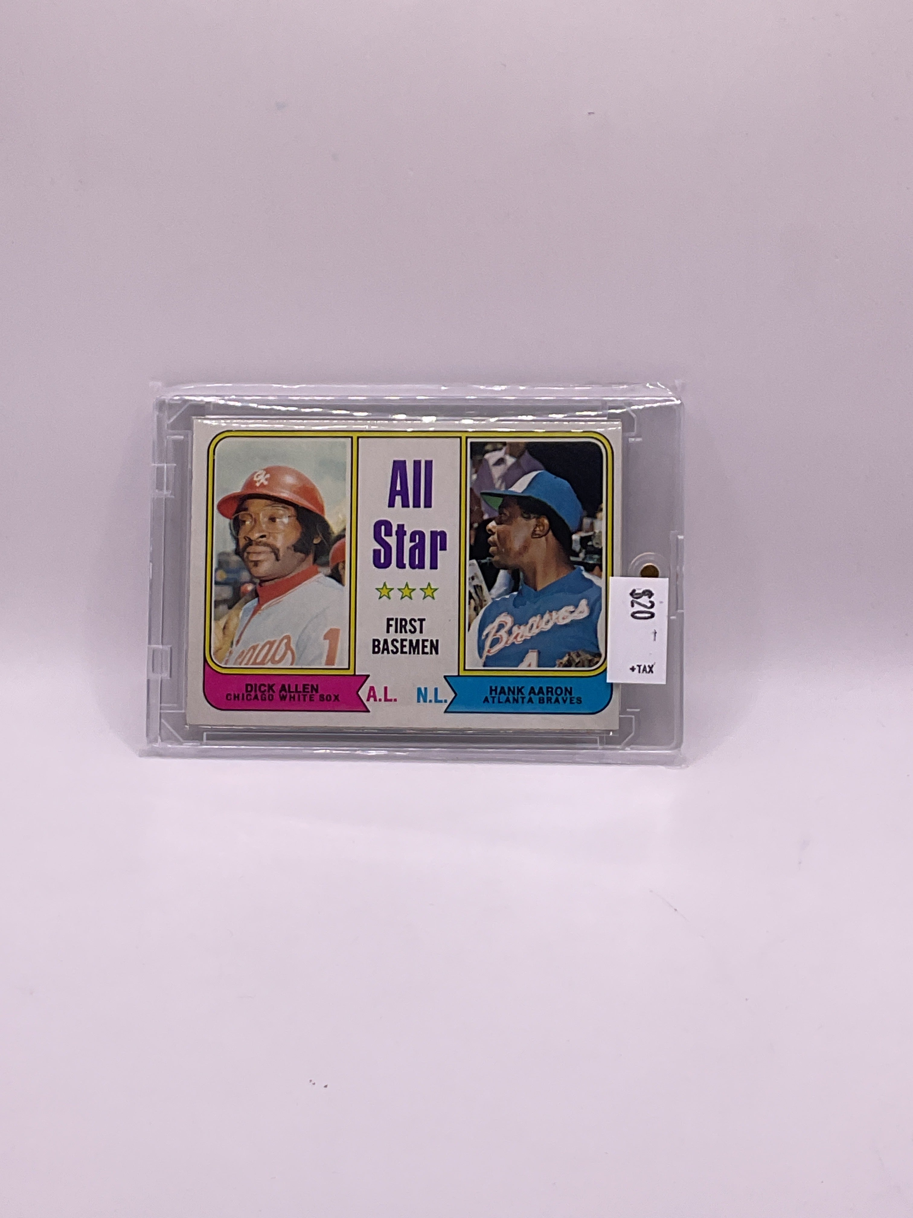 1974 Topps All Star First Basemen Hank Aaron, Dick Allen