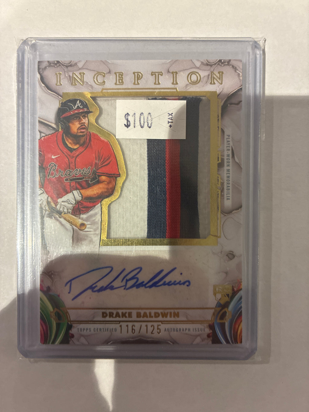 2025 Topps Interception Drake Baldwin Patch Auto 116/125