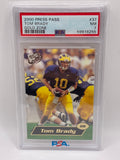 2000 Press Pass Tom Brady #37 Gold Zone PSA 7