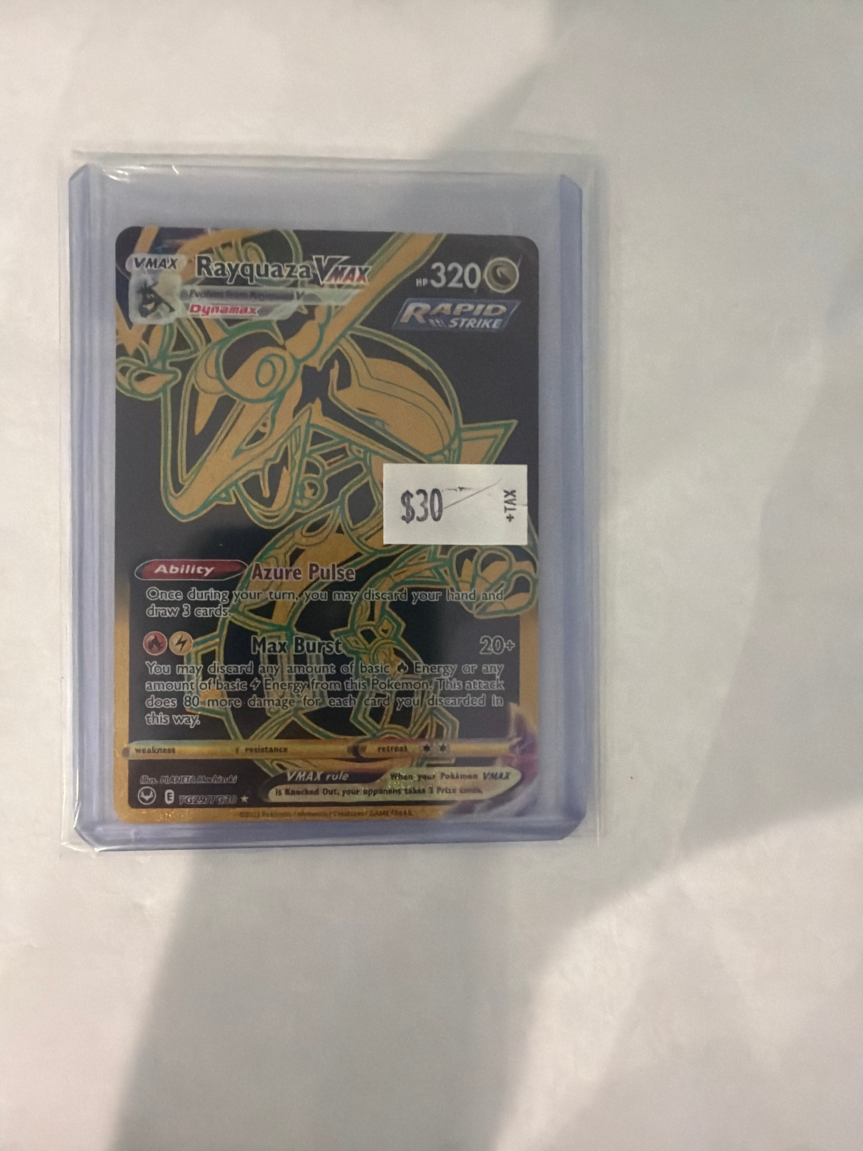 Rayquaza vmax tg29/tg30