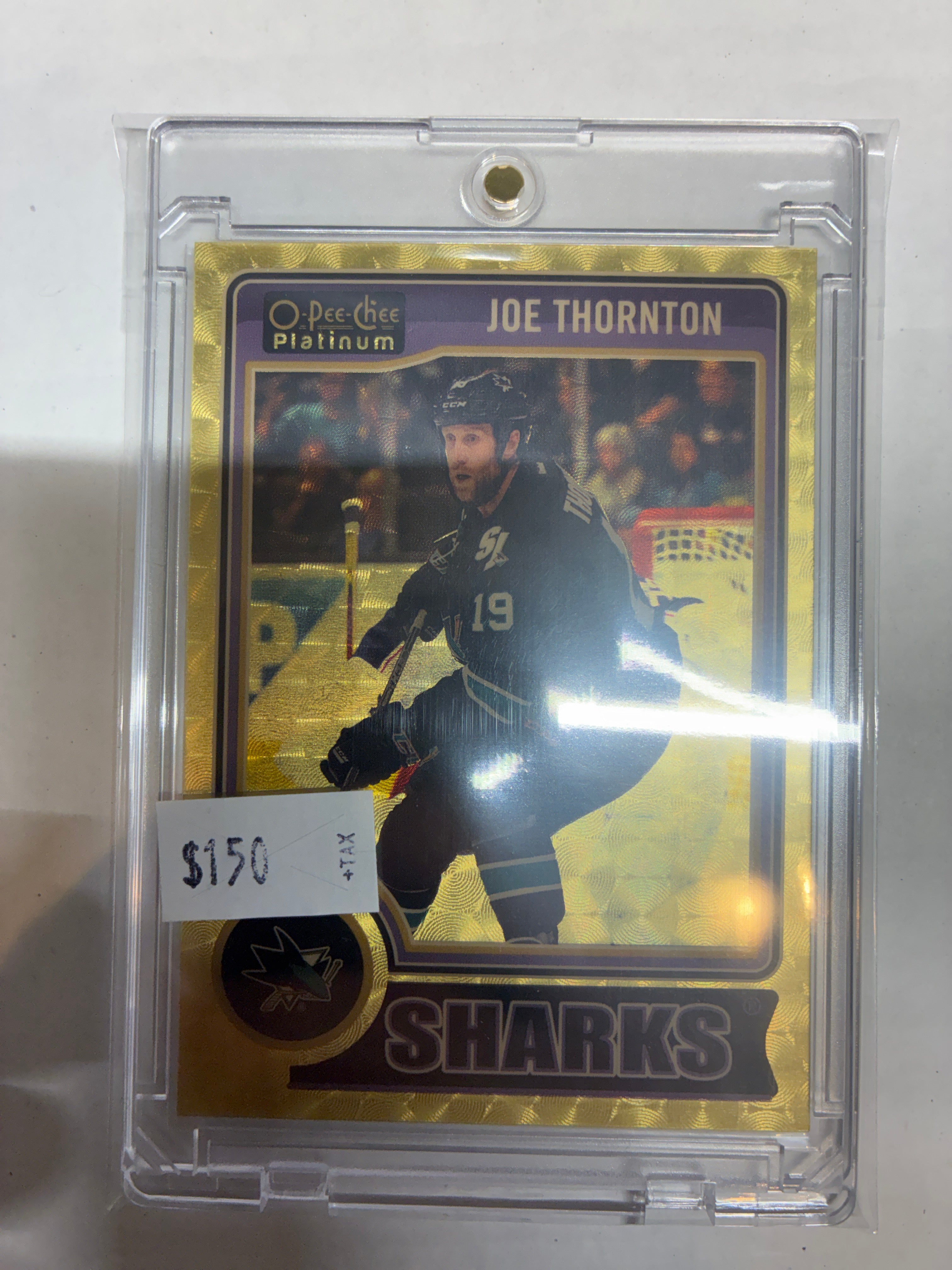 2015 O-Pee-Chee Platinum Joe Thornton 1/1 Gold #104