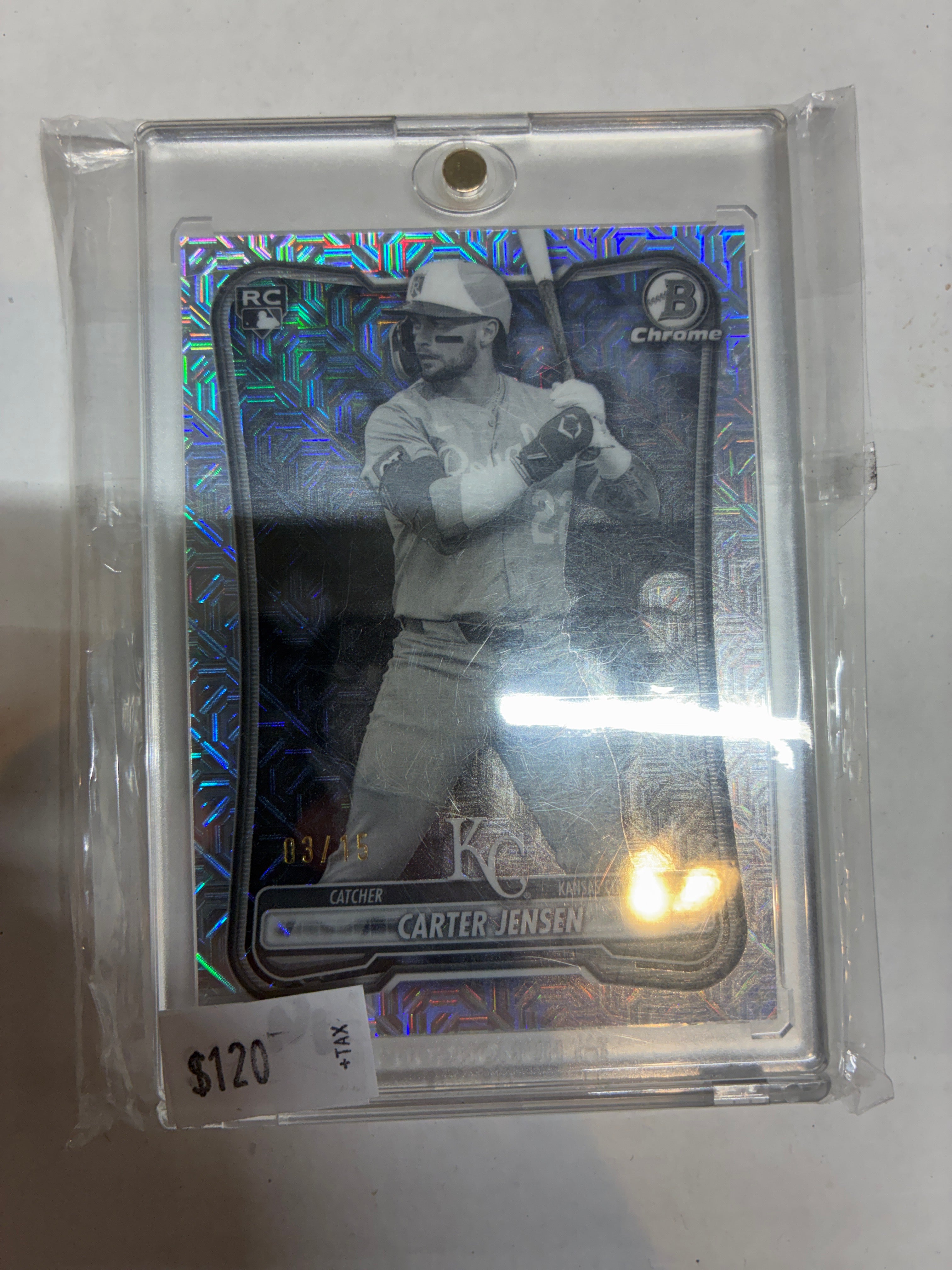2026 Bowman Mega Box Carter Jensen Black & White Mojo Refractor 03/15