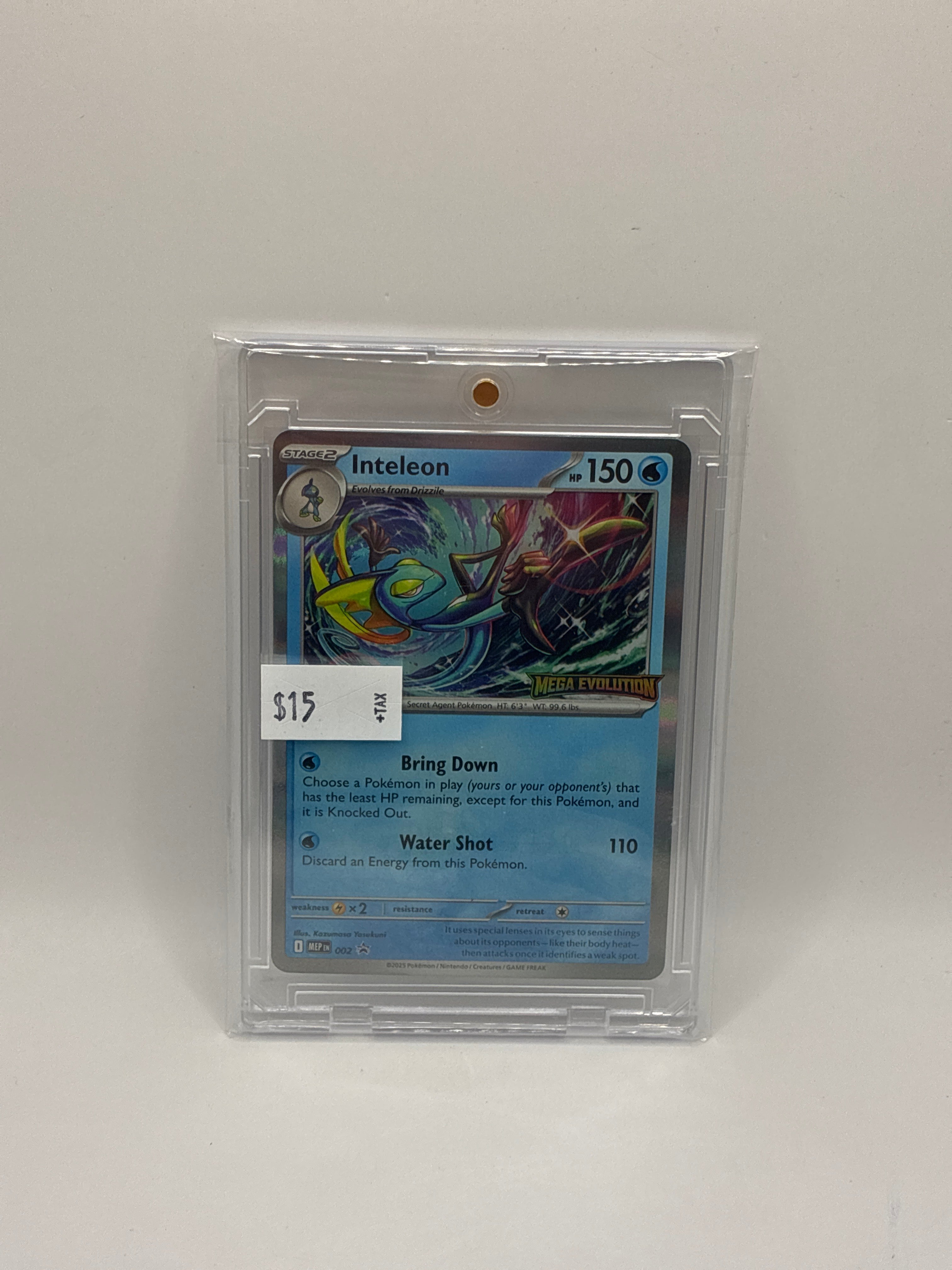 Inteleon - 002 (Staff) 002 Me: Mega Evolution Promo Holo