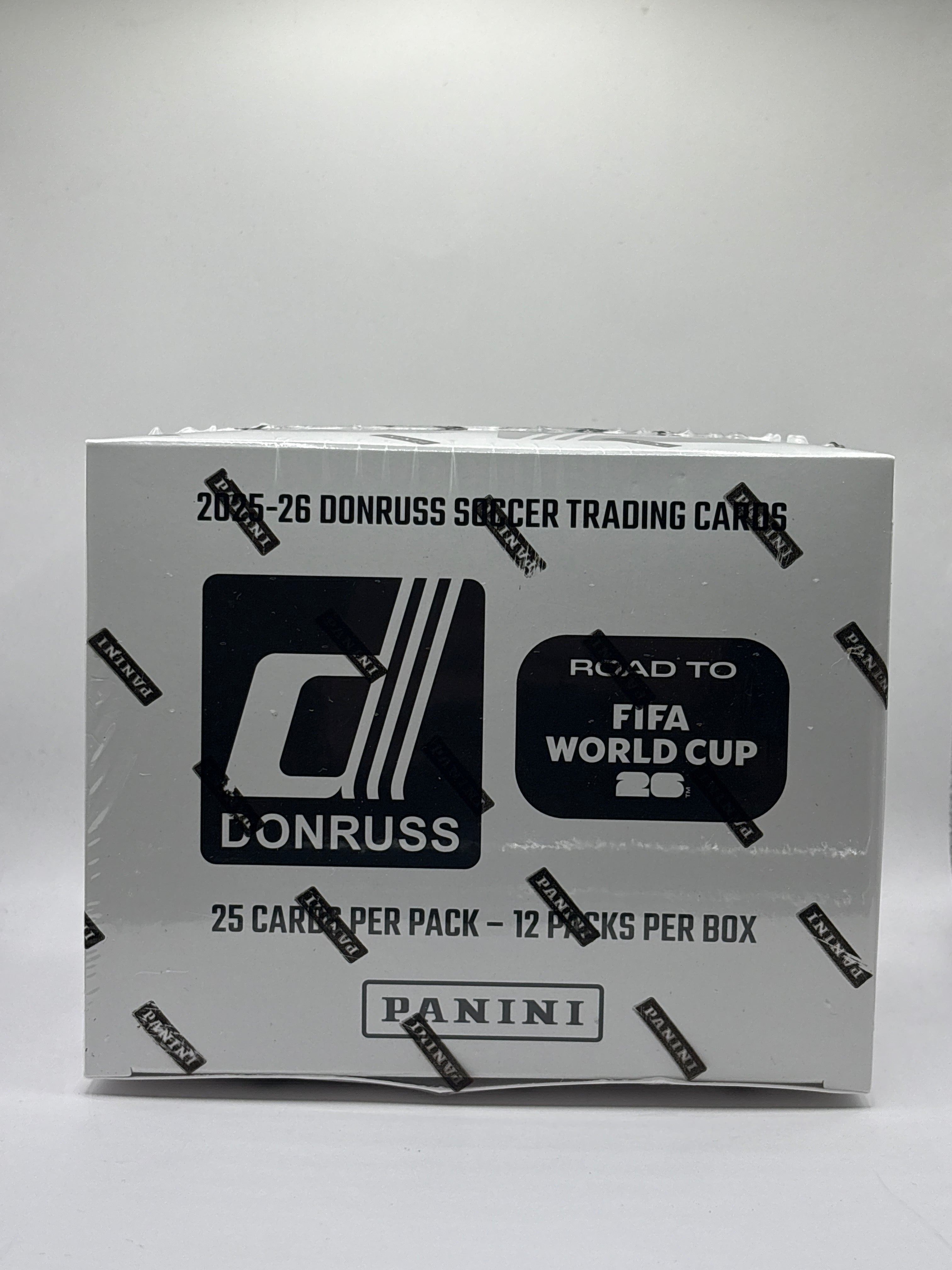 2025/26 PANINI DONRUSS ROAD TO FIFA WORLD CUP SOCCER JUMBO VALUE 12-PACK BOX