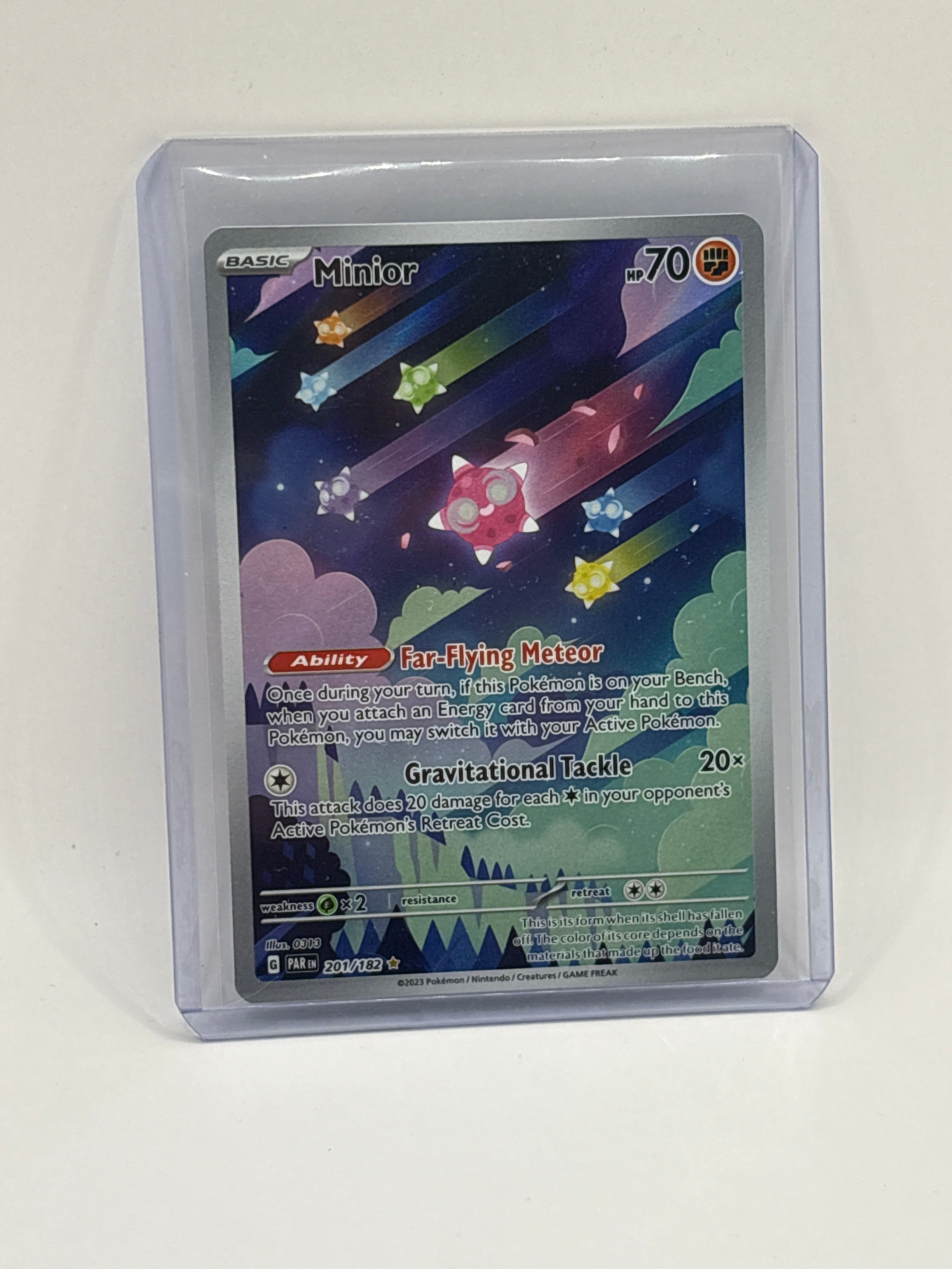 Minior - 201/182 - Illustration Rare NM, English Pokemon Paradox Rift
