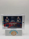 2002 Playoff Prestige Connections Tom Brady, Troy Brown Jersey Patch 179/500