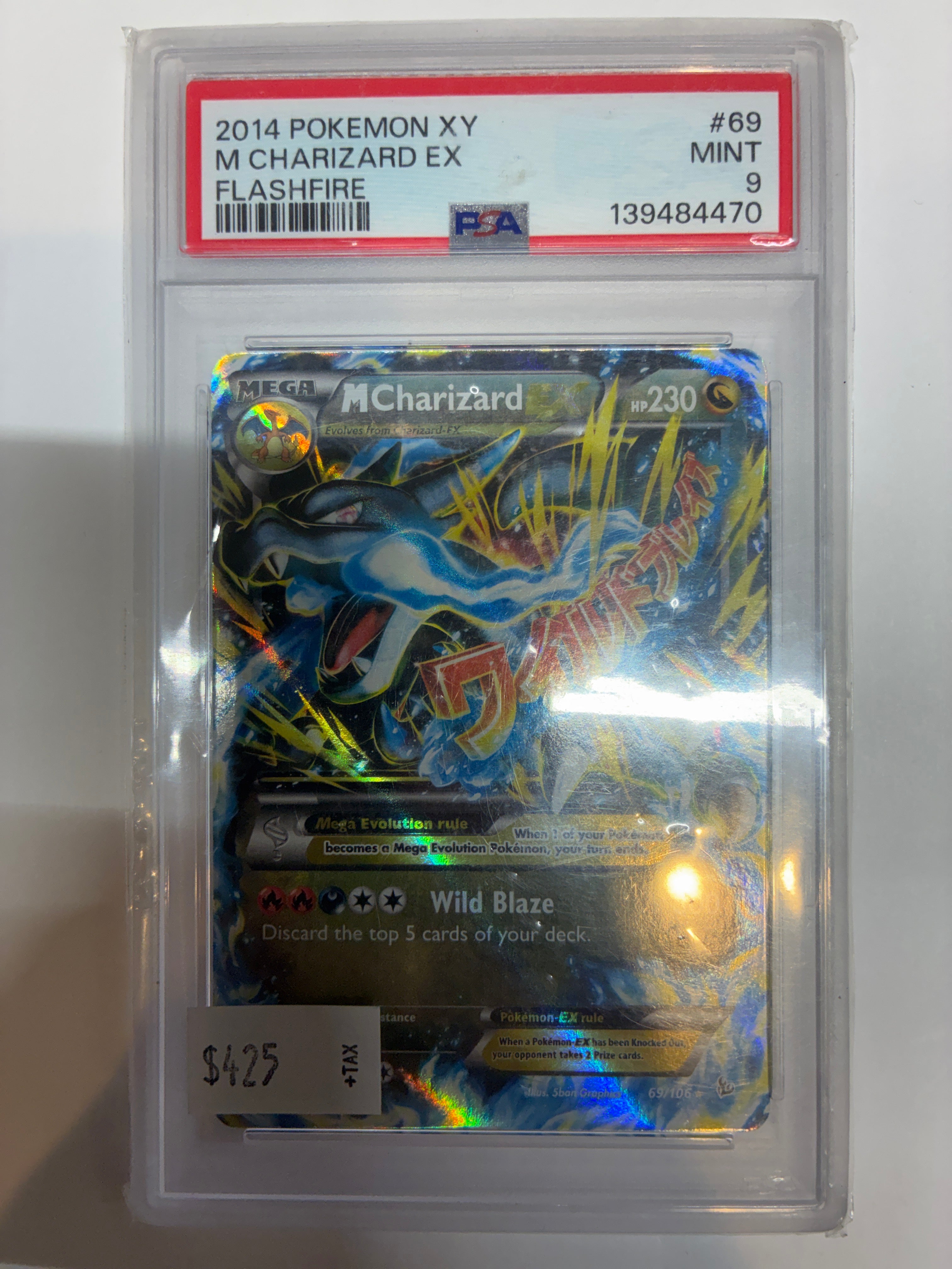 M Charizard EX X 69/106 Flashfire Holo PSA 9