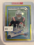 2025 Panini Donruss Optic Rated Rookie Kyle Williams #245 Neon Yellow Prizm Auto 25/99