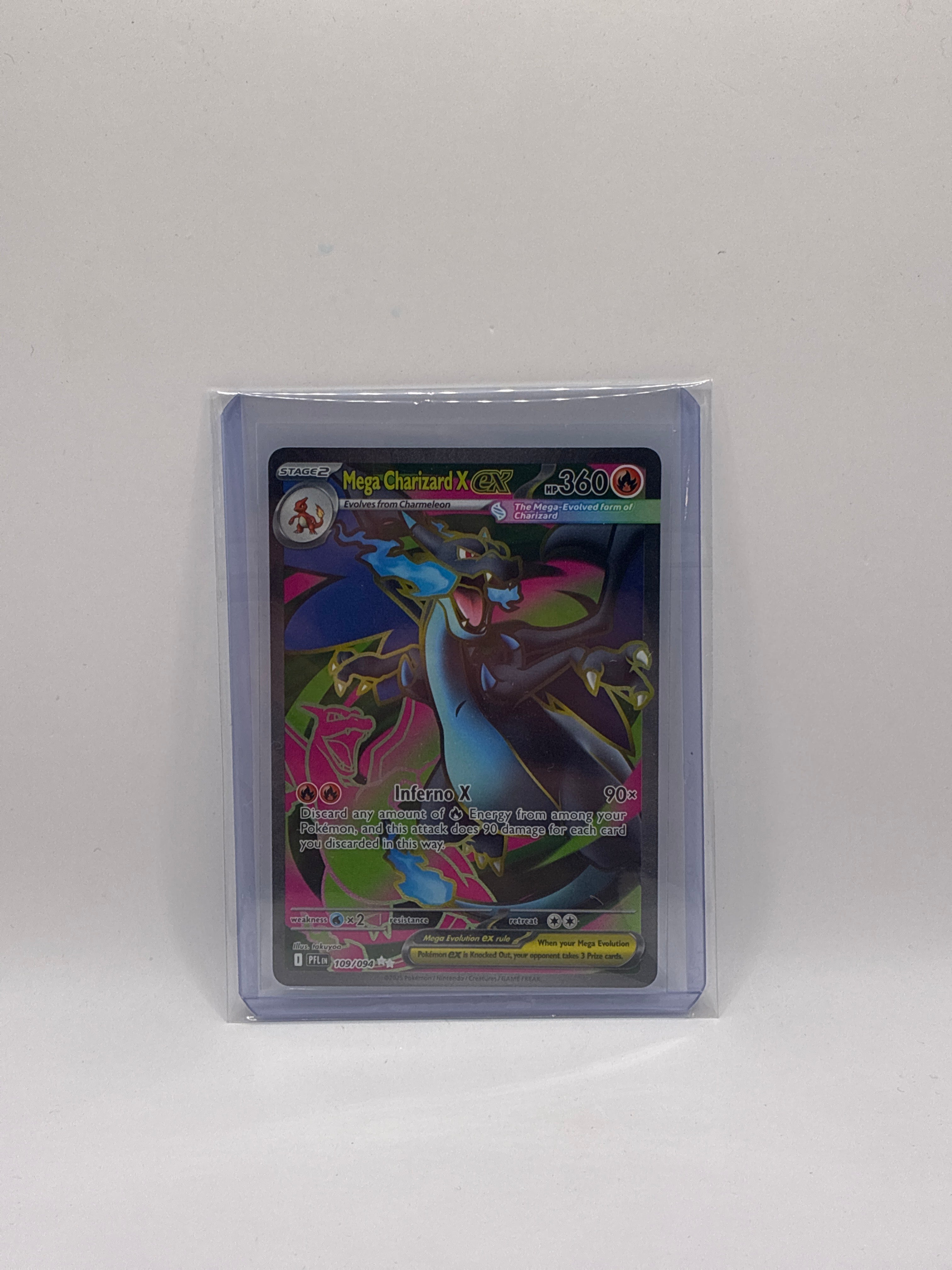 Mega Charizard X ex 109/094 Me02: Phantasmal Flames Holo