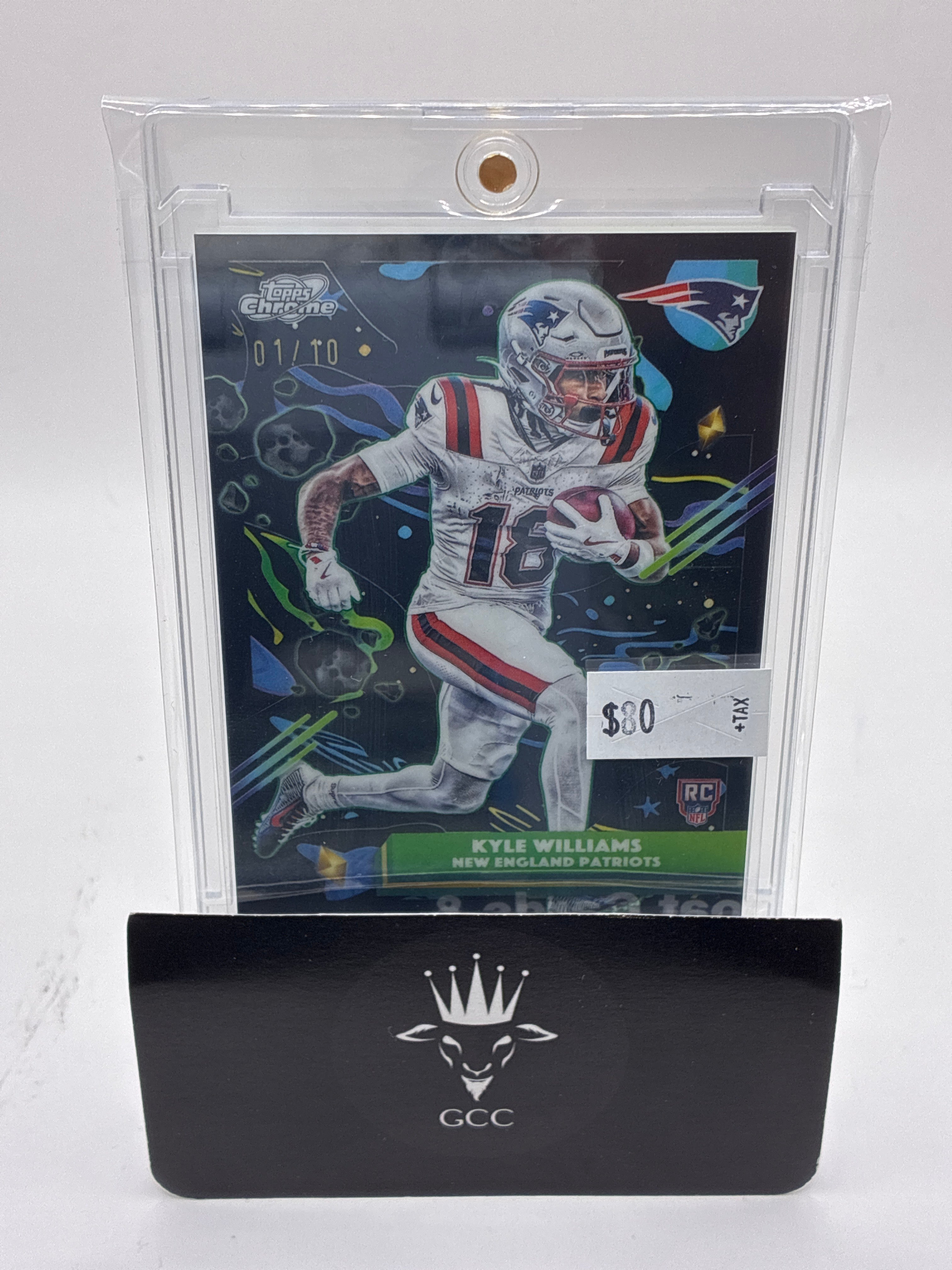 2025 Topps Cosmic Chrome Kyle Williams Rookie Black Nebula Refractor 01/10