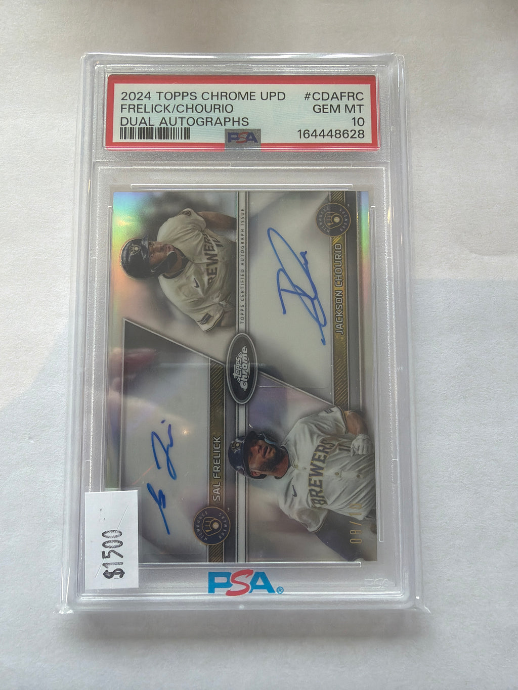 2024 Topps chrome UPD Frelick/chourio dual autograph