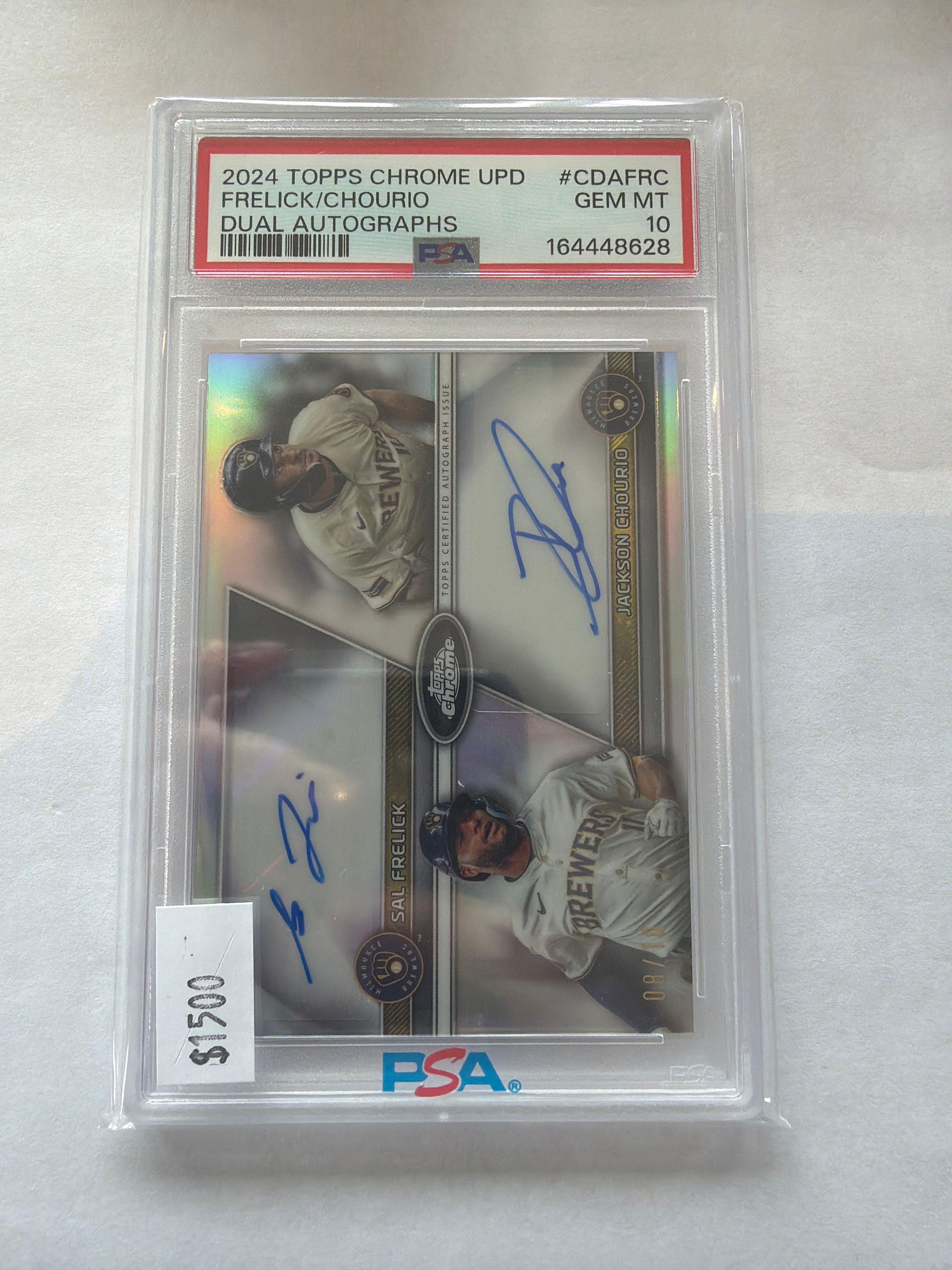2024 Topps chrome UPD Frelick/chourio dual autograph