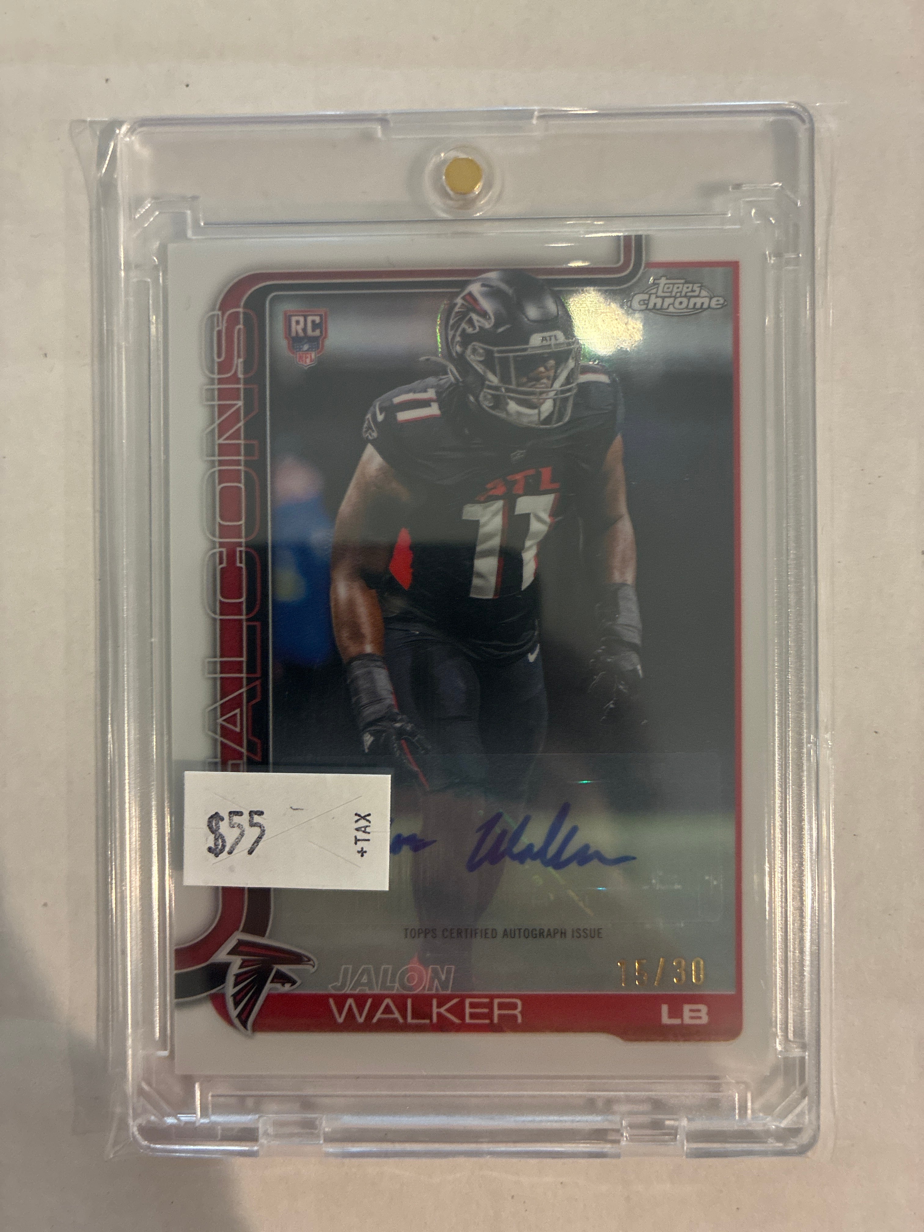 2025 Topps Chrome Jalon Walker Auto 15/30