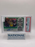 2022 Panini Prizm Bennedict Mathurin Contenders Optic Autograph Green PSA 9