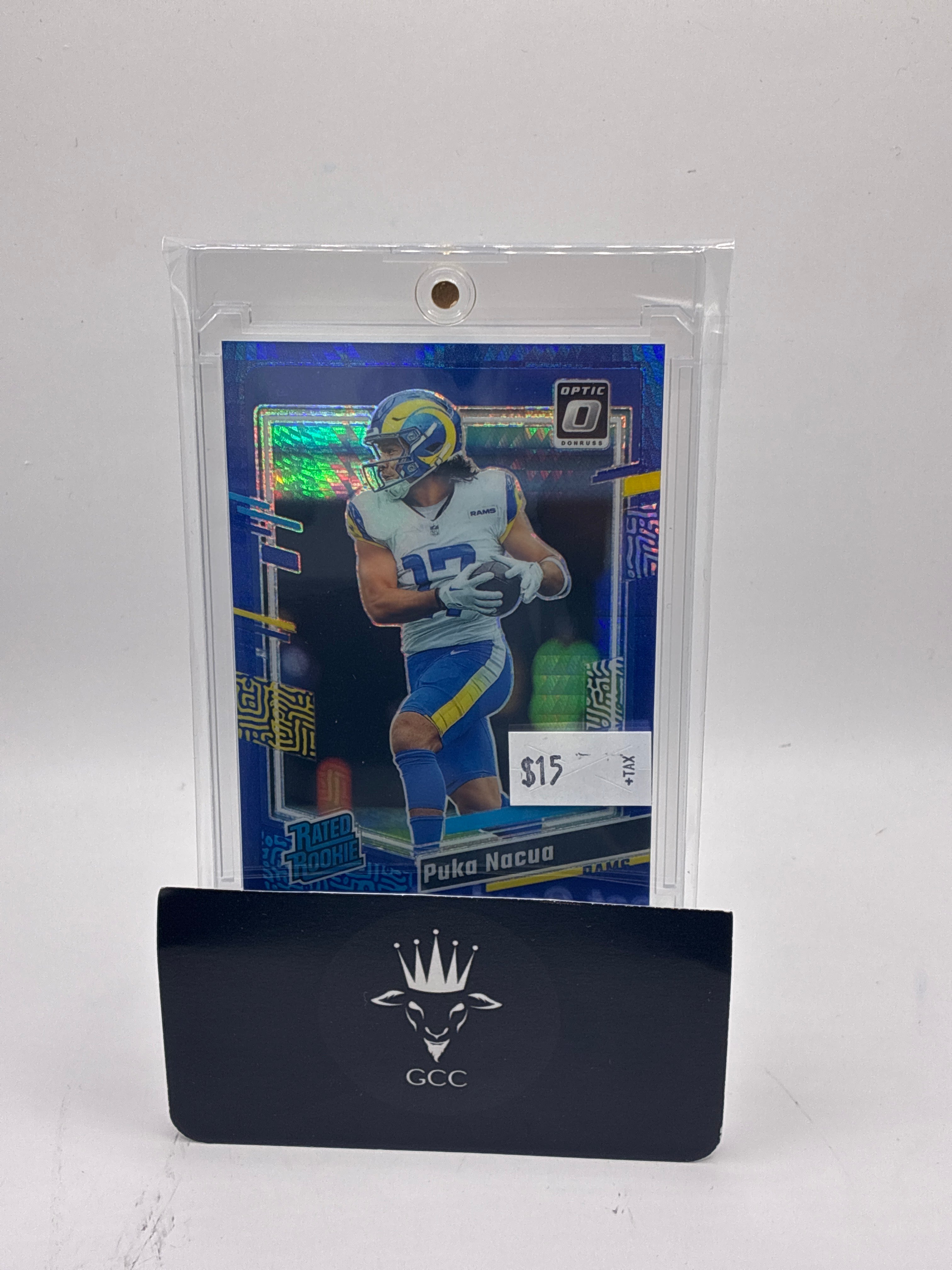 2023 Panini Donruss Optic Rated Rookie Puka Nacua Blue Hyper Prizm