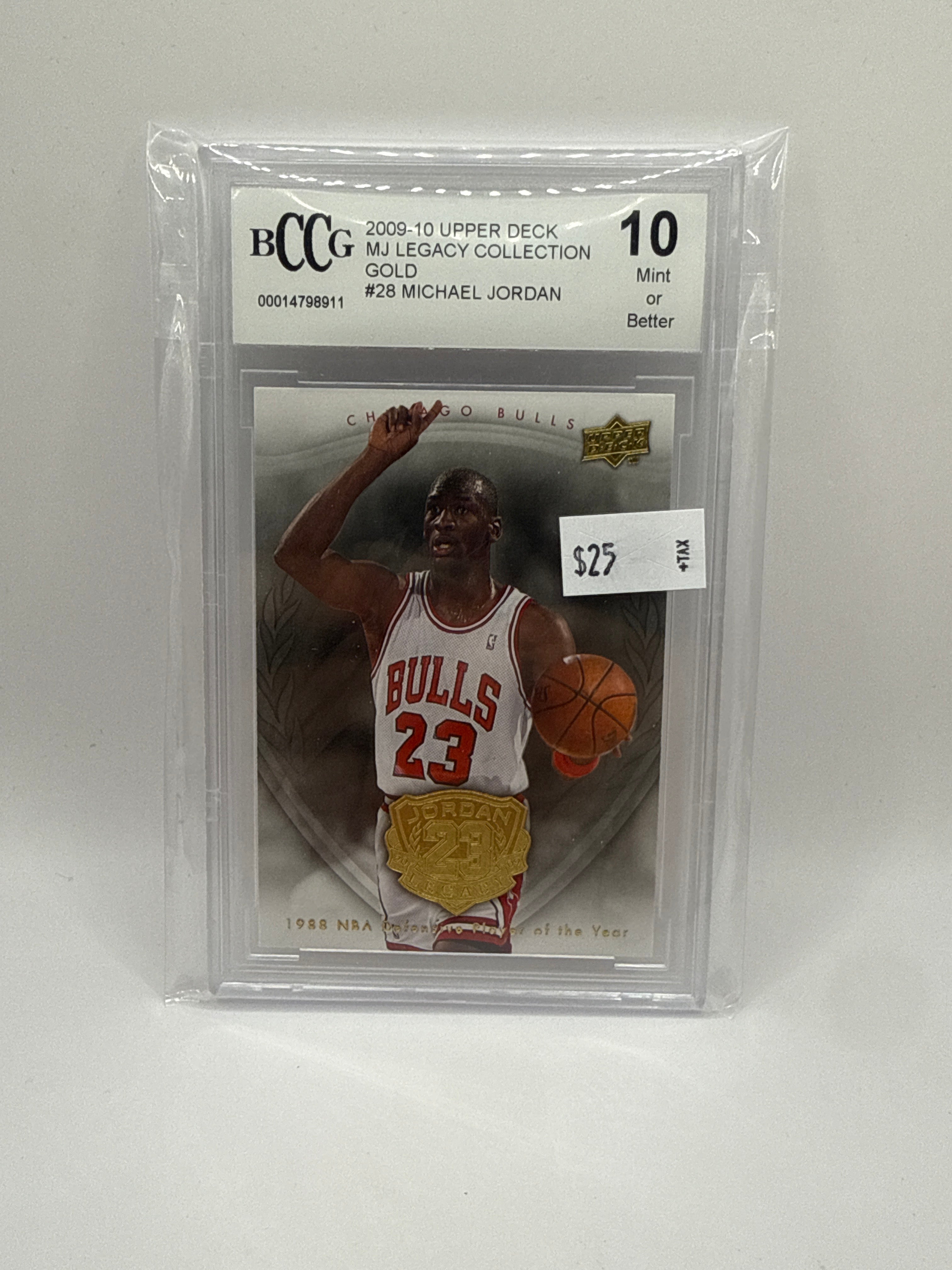 2010 Upper Deck MJ Legacy Collection Gold #28 Michael Jordan BCCG 10