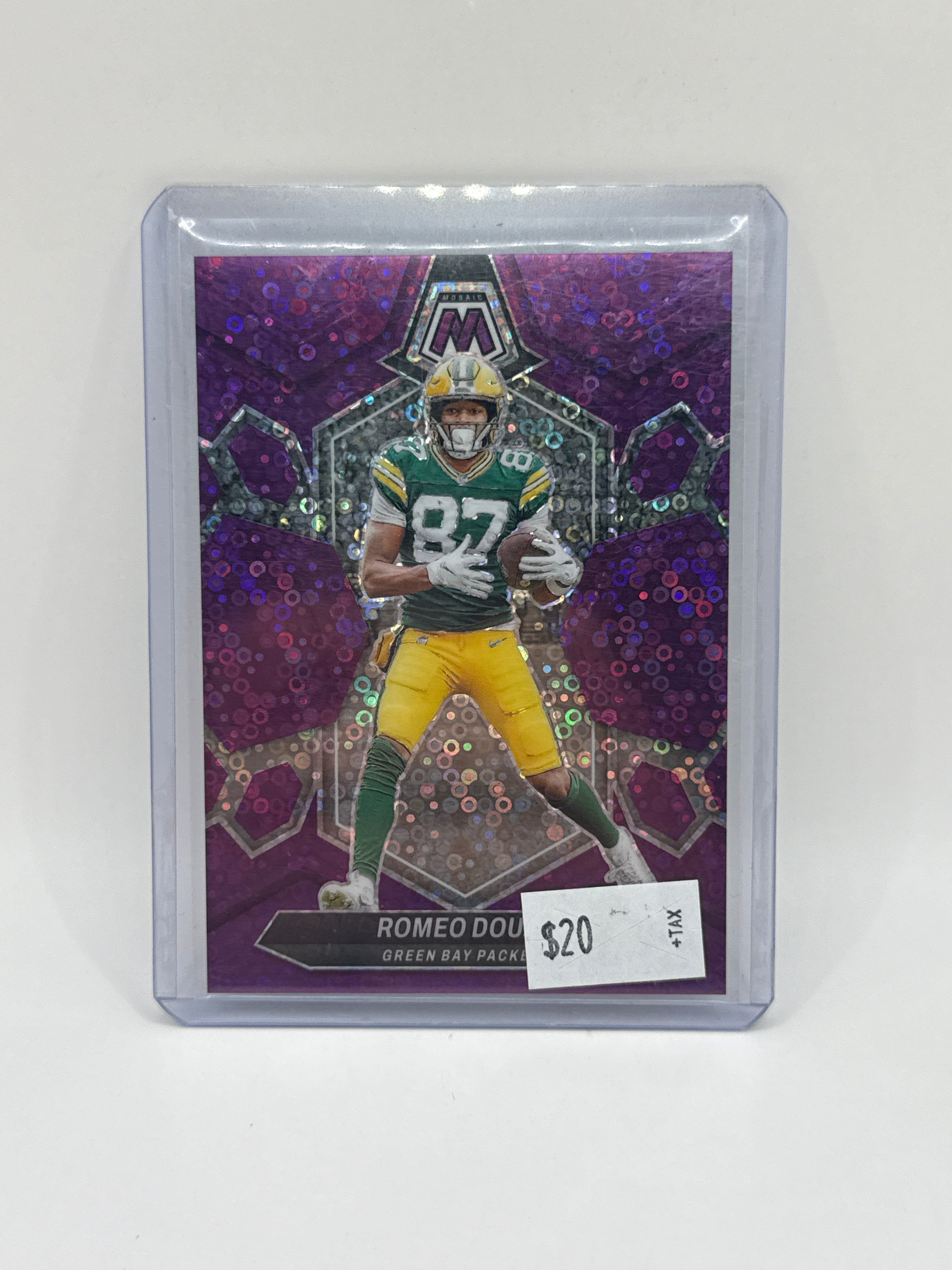 2024 Mosaic No Huddle Romeo Doubs Purple Disco 01/50